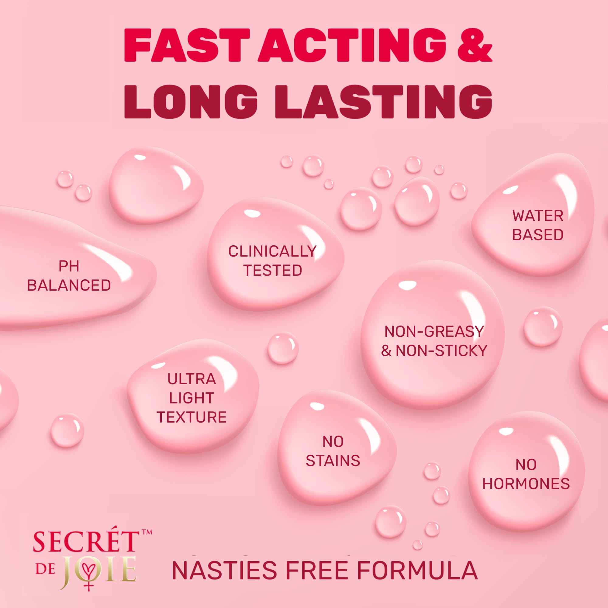 SECRET DE JOIE REVIVE Vaginal Moisturizer for Women - Long-Lasting Dryness & Discomfort Relief SECRET DE JOIE