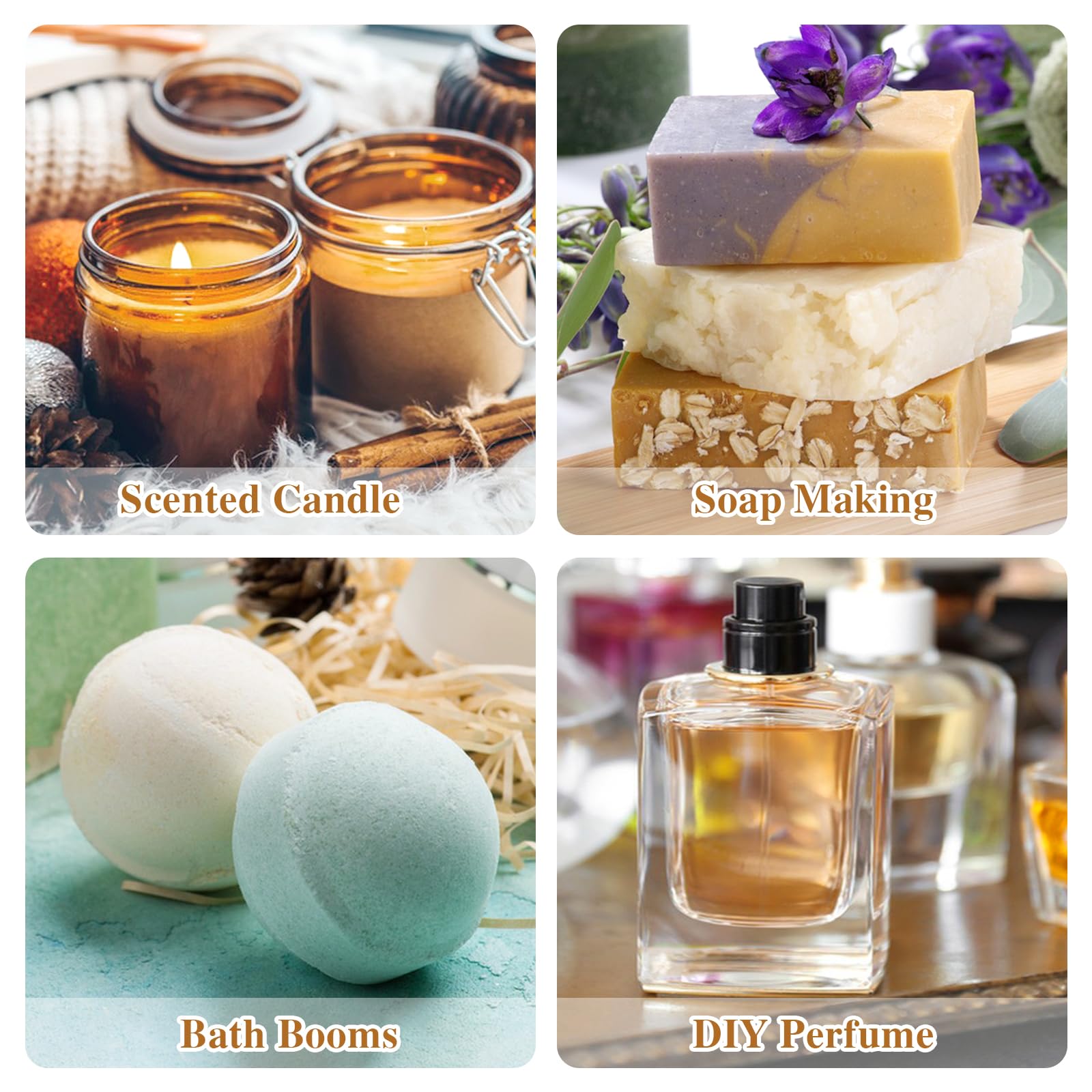 Essential Oils Blend Set, Fragrance Oil Aromatherapy Essential Oils Kit for Diffuser (6x10ML) Hanolly