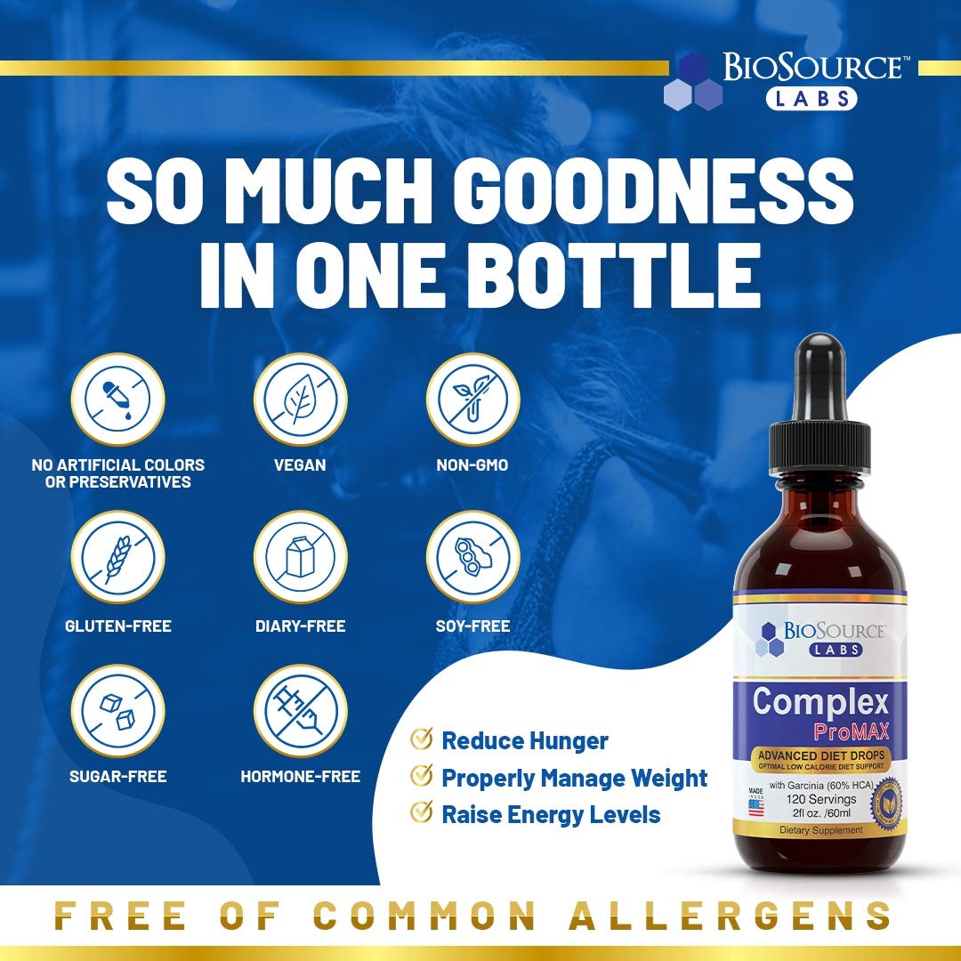 BioSource Labs Complex ProMAX Premium Diet Drops (1 x 2 oz Bottle) BioSource Labs