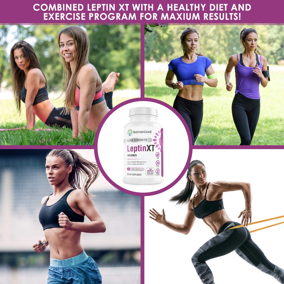NatureGenX LeptinXT - Leptin Supplements for Weight Loss for Women - Extra Strength NatureGenX