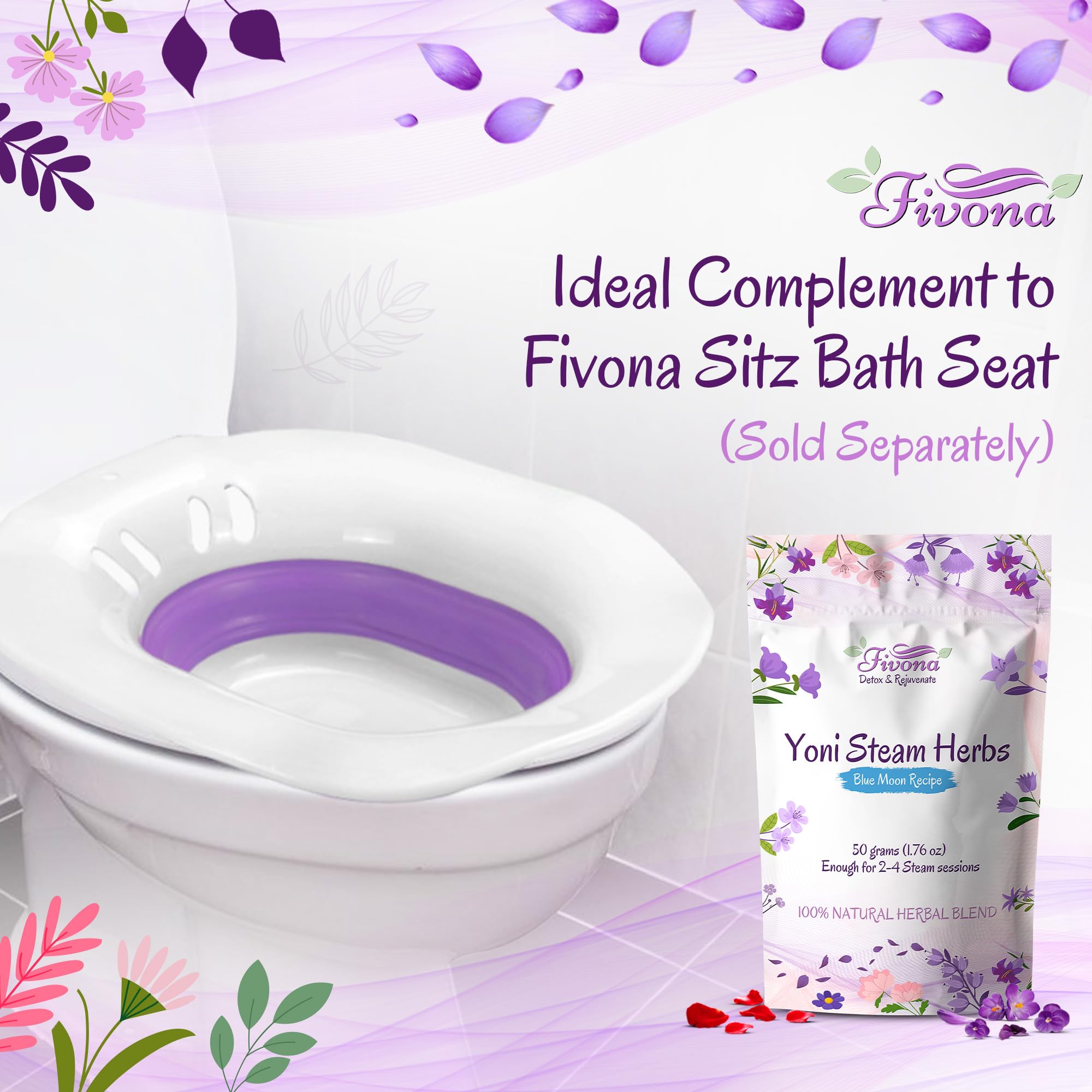 FIVONA Yoni Care Kit 3 in 1 - pH Balanced Natural Vaginal Oil 30 ml, Organic Herbal Soap 5.3 oz FIVONA