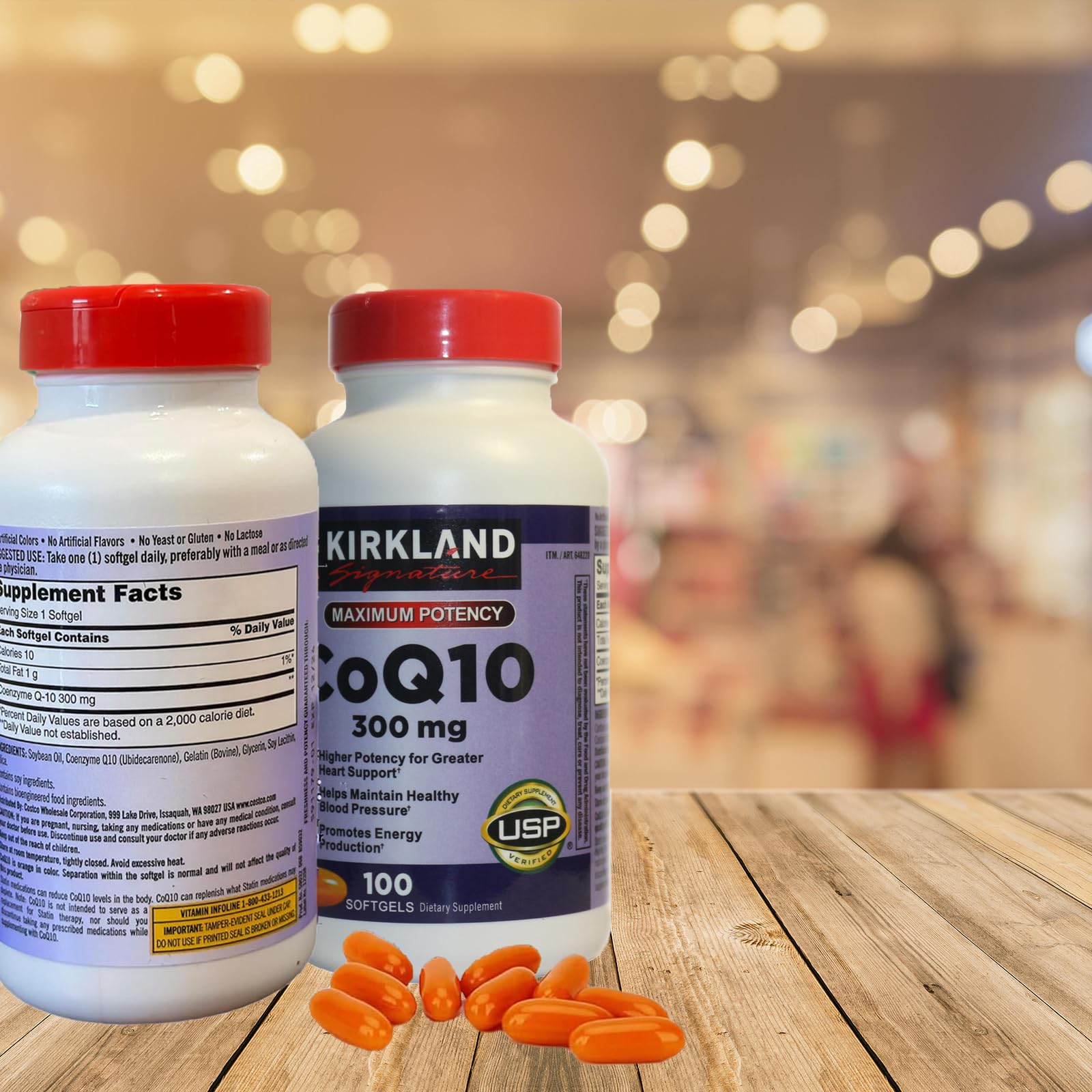 CARZIX CoQ10 300mg,100 Softgels-Helps Maintain Healthy Blood Pressure，Romotes CARZIX