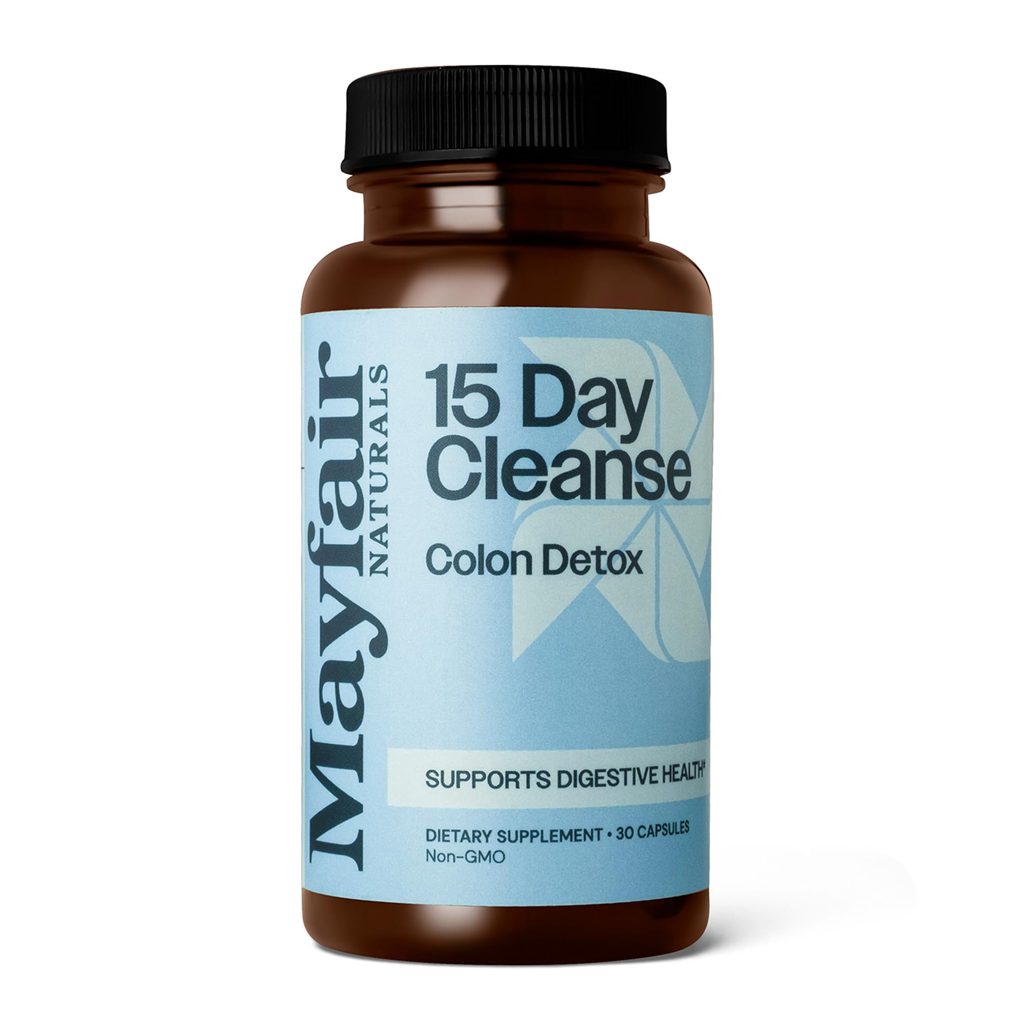 Mayfair Naturals 15 Day Cleanse Colon Detox, Dietary Supplement, 30 Capsules, Natural Laxative