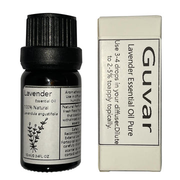 Guvar Lavender Essential Oil Pure for Diffuser for Aromatherapy and Home 100% Pure Natural Extraction