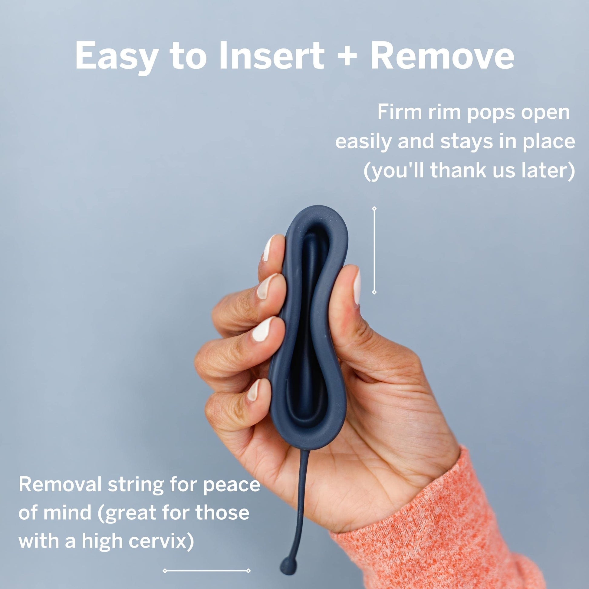 Pixie Soft Menstrual Disc - Ranked 1 for Most Soft Reusable Period Disc - Removable Stem Pixie Cup