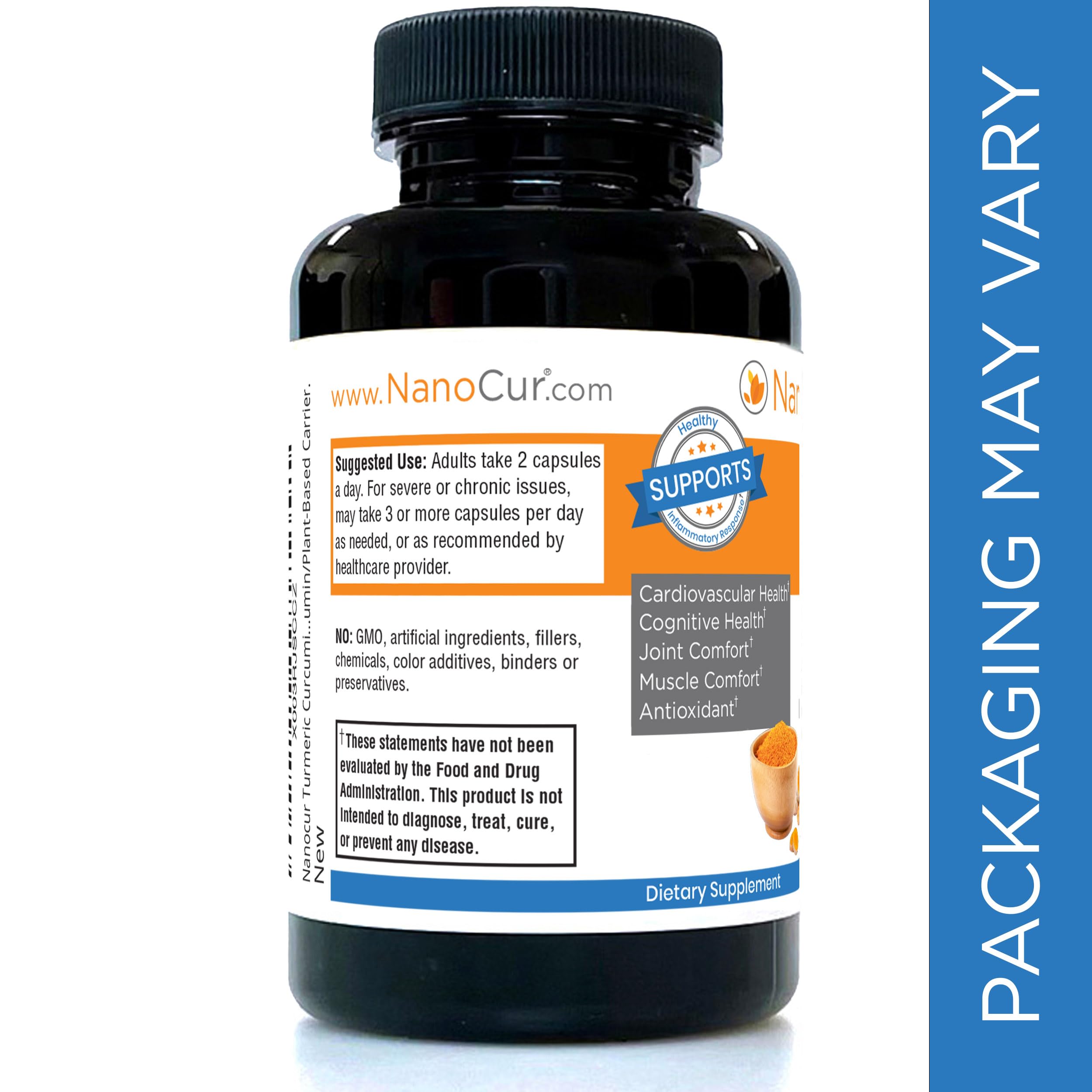 Nanocur Turmeric Curcumin - 100x More Active Than Turmeric, 170% More Active Than Nanocur
