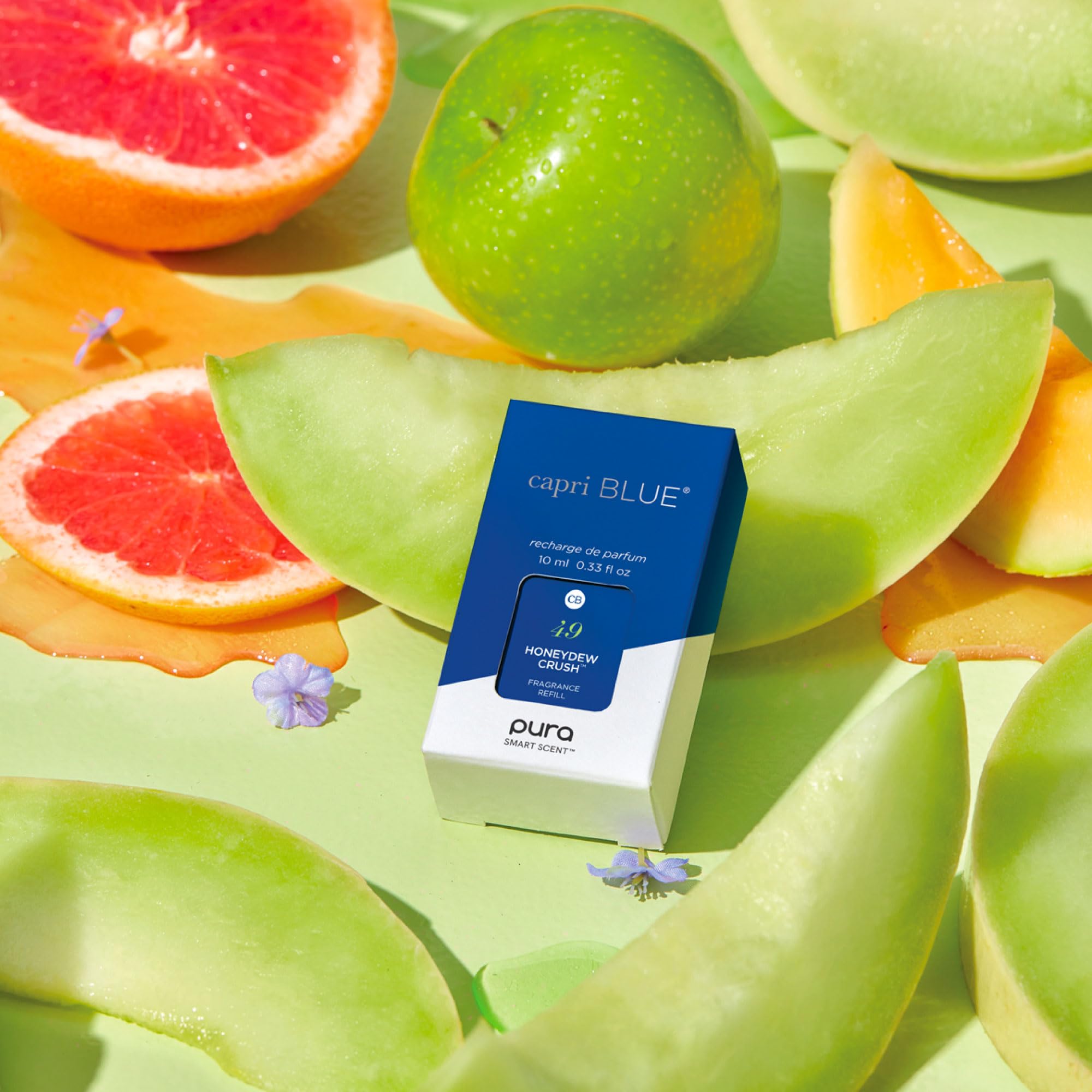Capri Blue Honeydew Crush Pura Refills – 2-Pack Bundle of Pura Oil Diffuser Refills – Pura Diffuser Refills Capri Blue