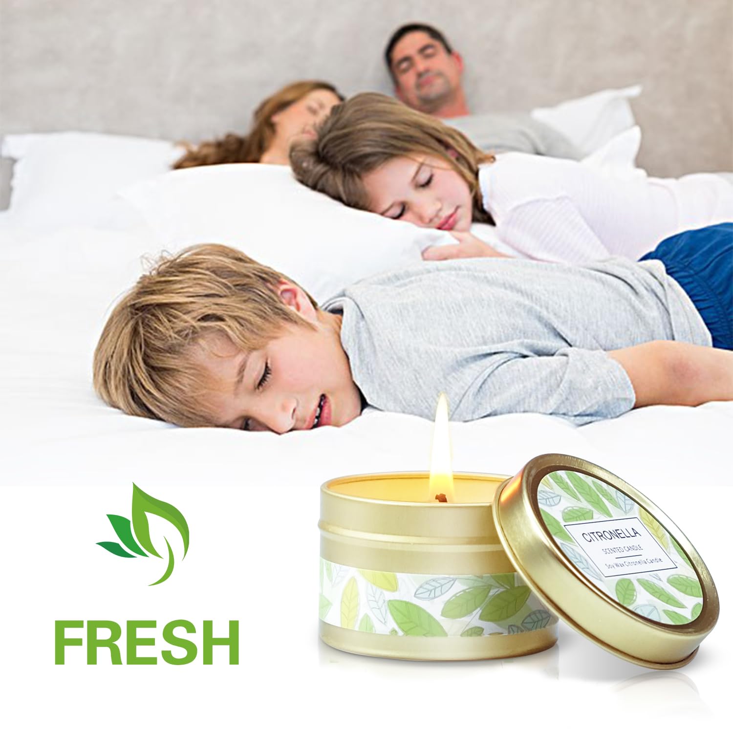 Citronella Candles Outdoor, Scented Candles, Summer Soy Wax Candles, Lemongrass Candles STRN