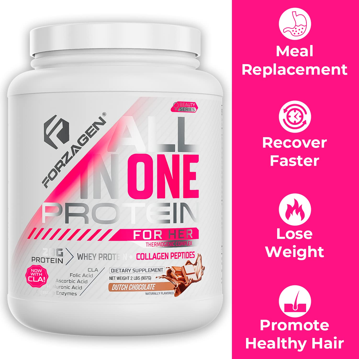 Forzagen Protein Powder for Women - Protein Shake With Collagen Powder for Women Forzagen