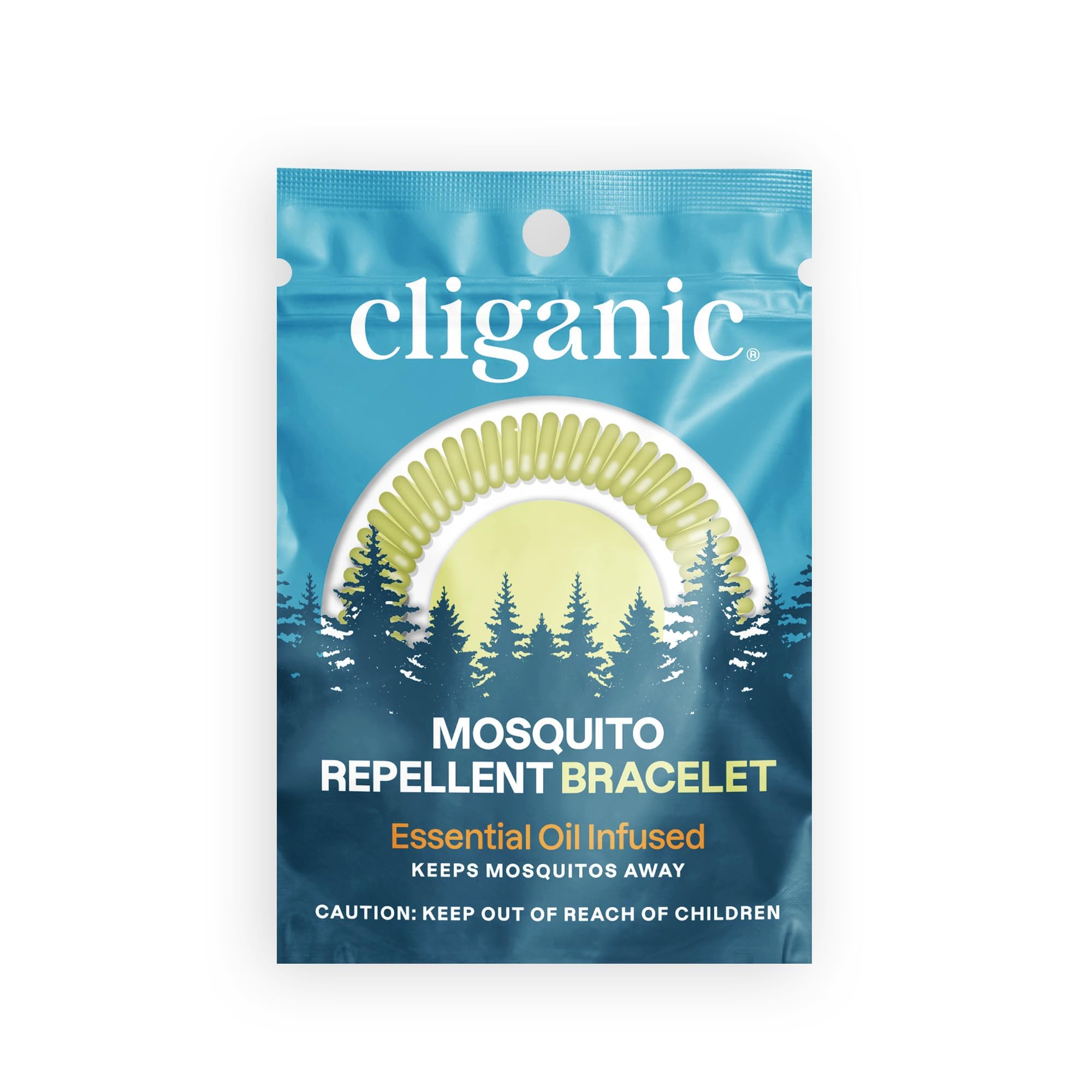 Cliganic 10 Pack Mosquito Repellent Bracelets, DEET-Free Bands, Individuall Cliganic