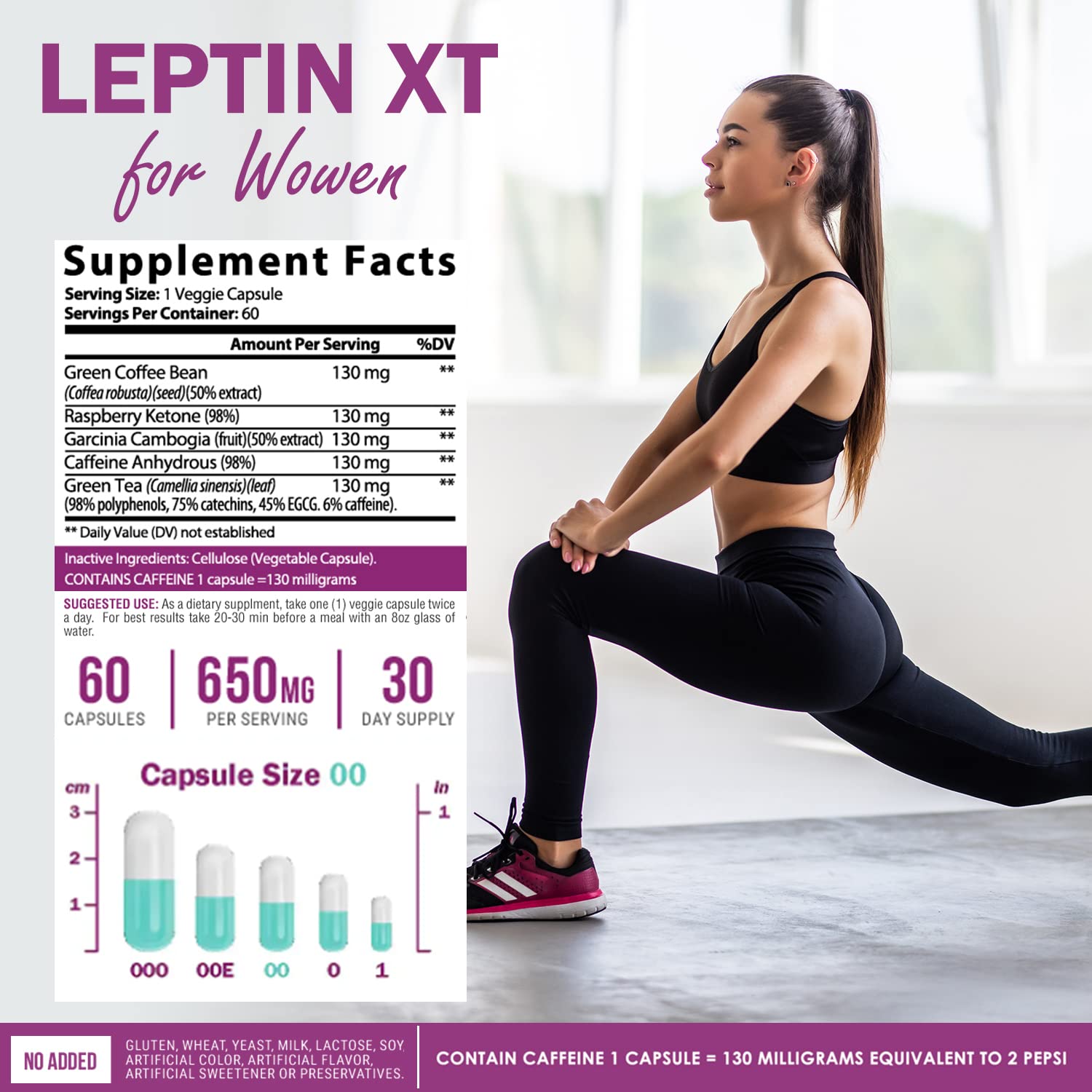NatureGenX LeptinXT - Leptin Supplements for Weight Loss for Women - Extra Strength NatureGenX
