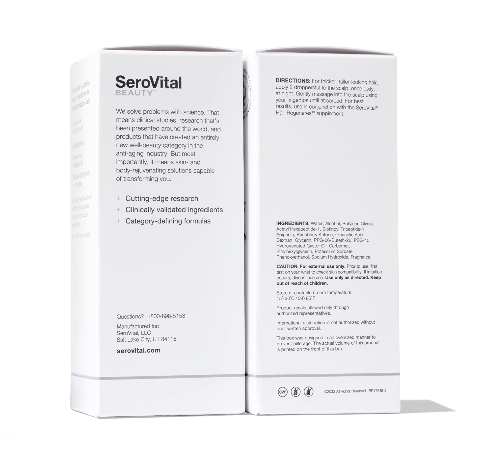 Serovital Advanced Hair Thickening Serum, 2 Oz Serovital