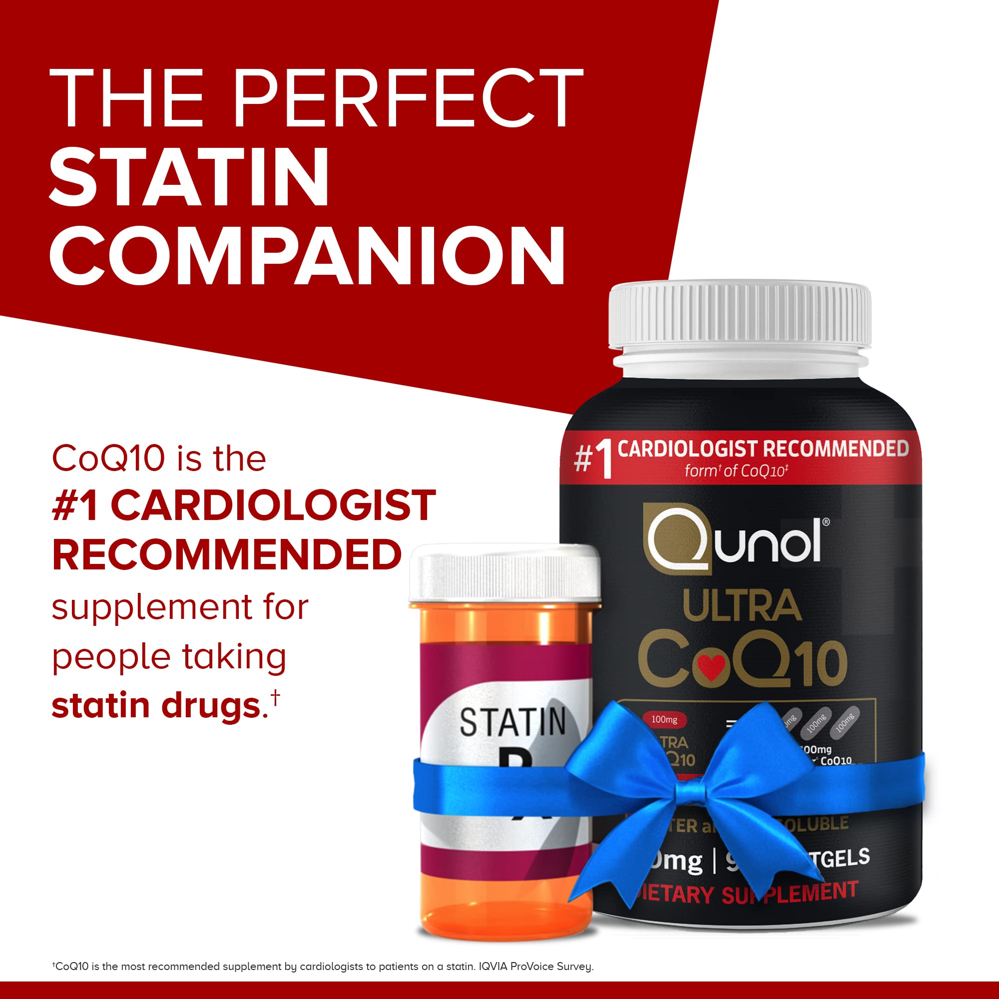 Qunol Ultra CoQ10 100mg Softgels- 3x Better Absorption, Antioxidant for Heart Health Qunol