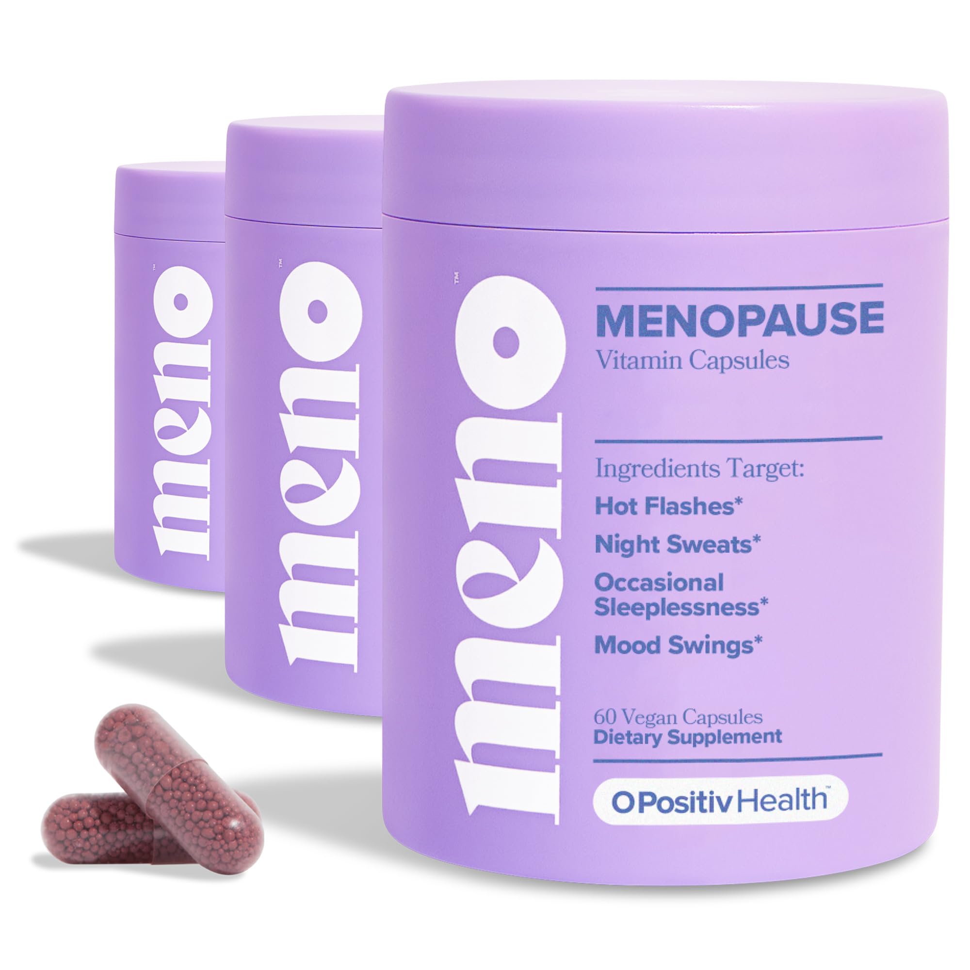 MENO Vitamins for Menopause, 30 Servings (Pack of 3) - Hormone-Free Menopause 