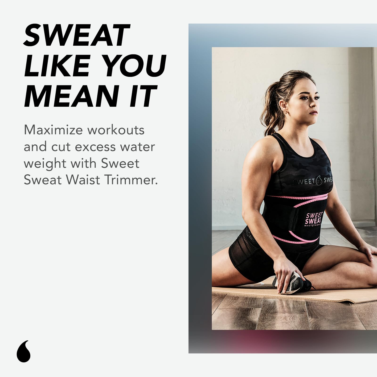 Sports Research Sweet Sweat Waist Trimmer Get More from Your Workout - Medium Sports Research