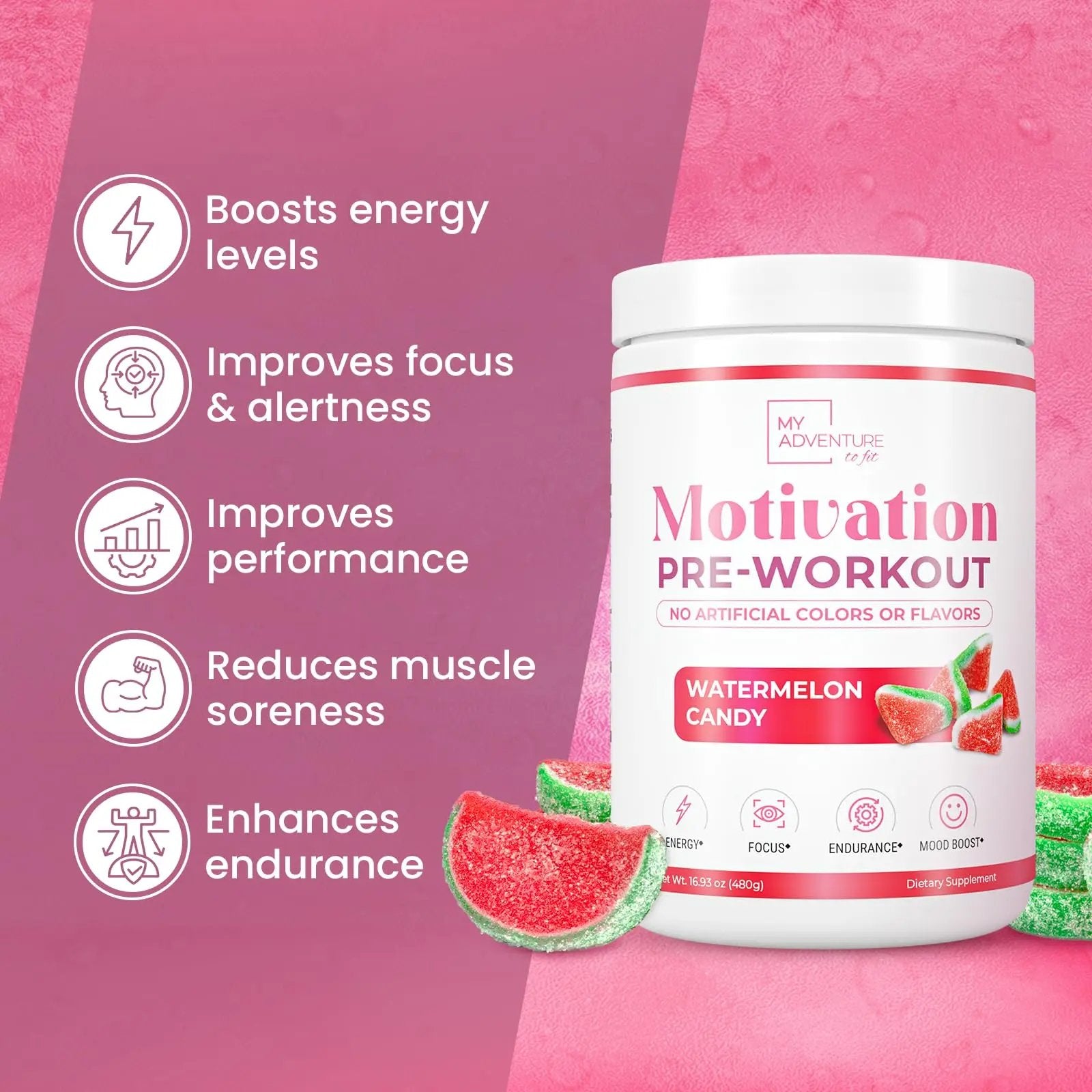 Pre Workout Powder for Men - Gluten Free Preworkout with Creatine for Muscle Endurance My Adventure to Fit