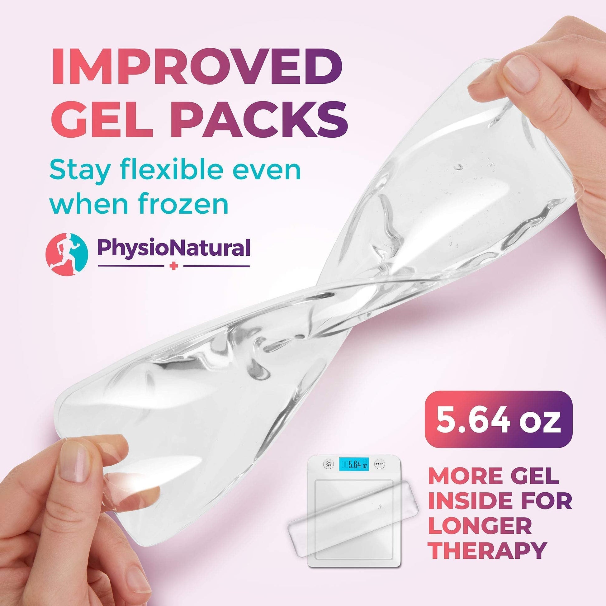 Reusable Perineal Ice Packs with Washable Sleeves – for Hemorrhoids, Postpartum Vaginal Pain PhysioNatural