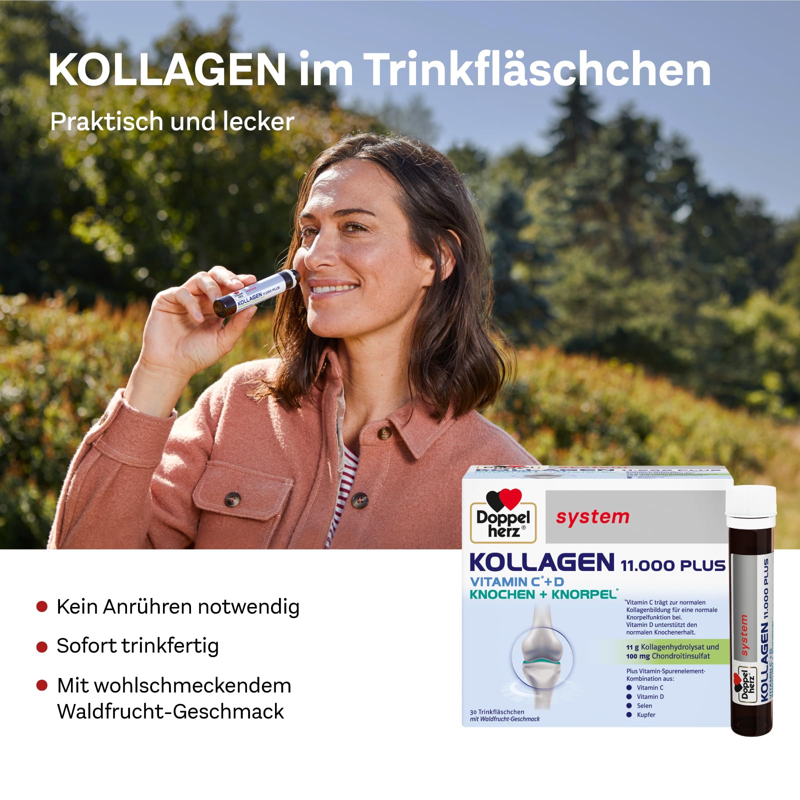 Doppelherz collagen 11,000 ampoules, 30 x 25 ml, PZN:7625039 My Store