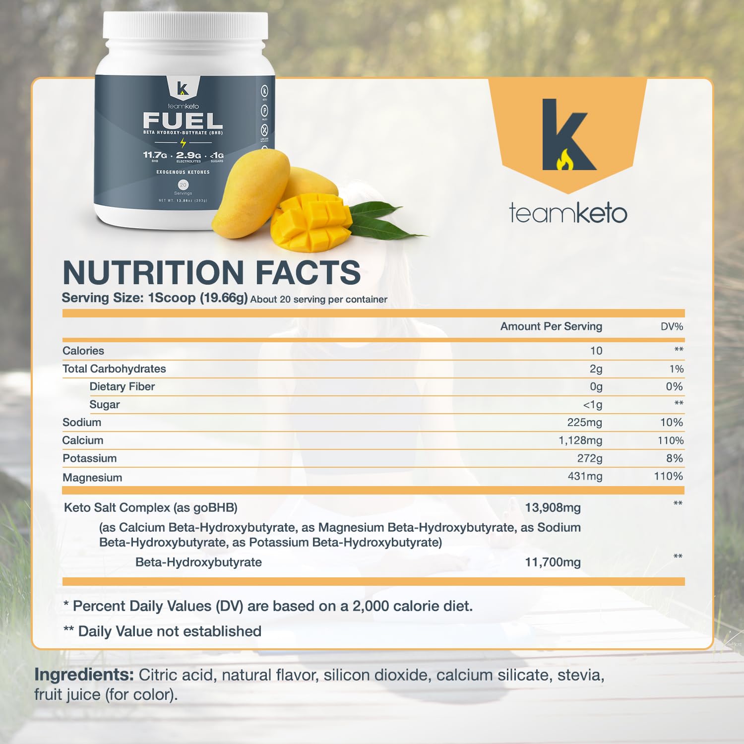 TeamKeto exogenous Ketones Powder, Pure Keto BHB Salts | Dairy & Gluten Free-Best Keto TeamKeto