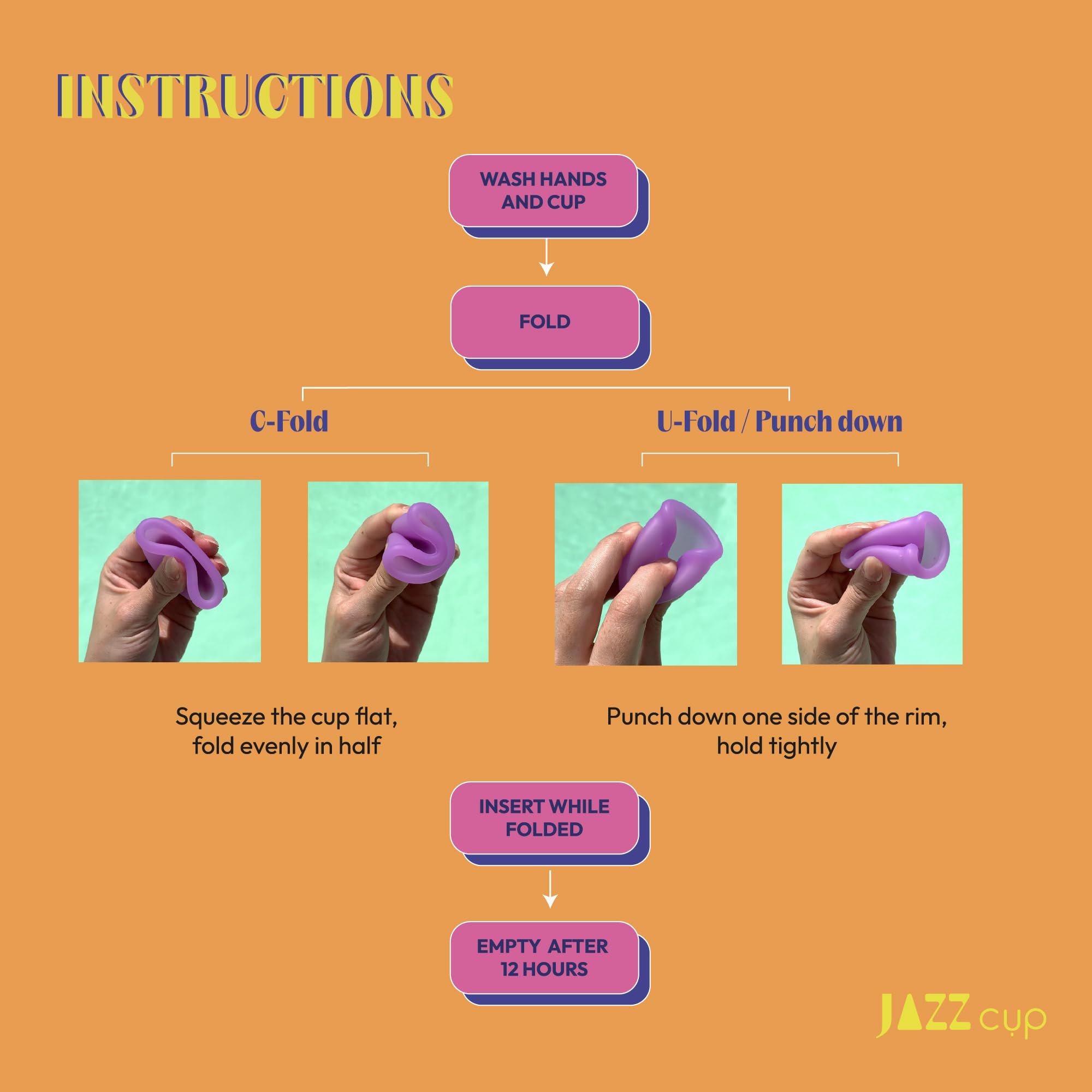 JAZZ Cup Soft Menstrual Cups – with Travel-Cotton Pouch – Reusable, 12-Hour Protection, 100% Medical JAZZ cup