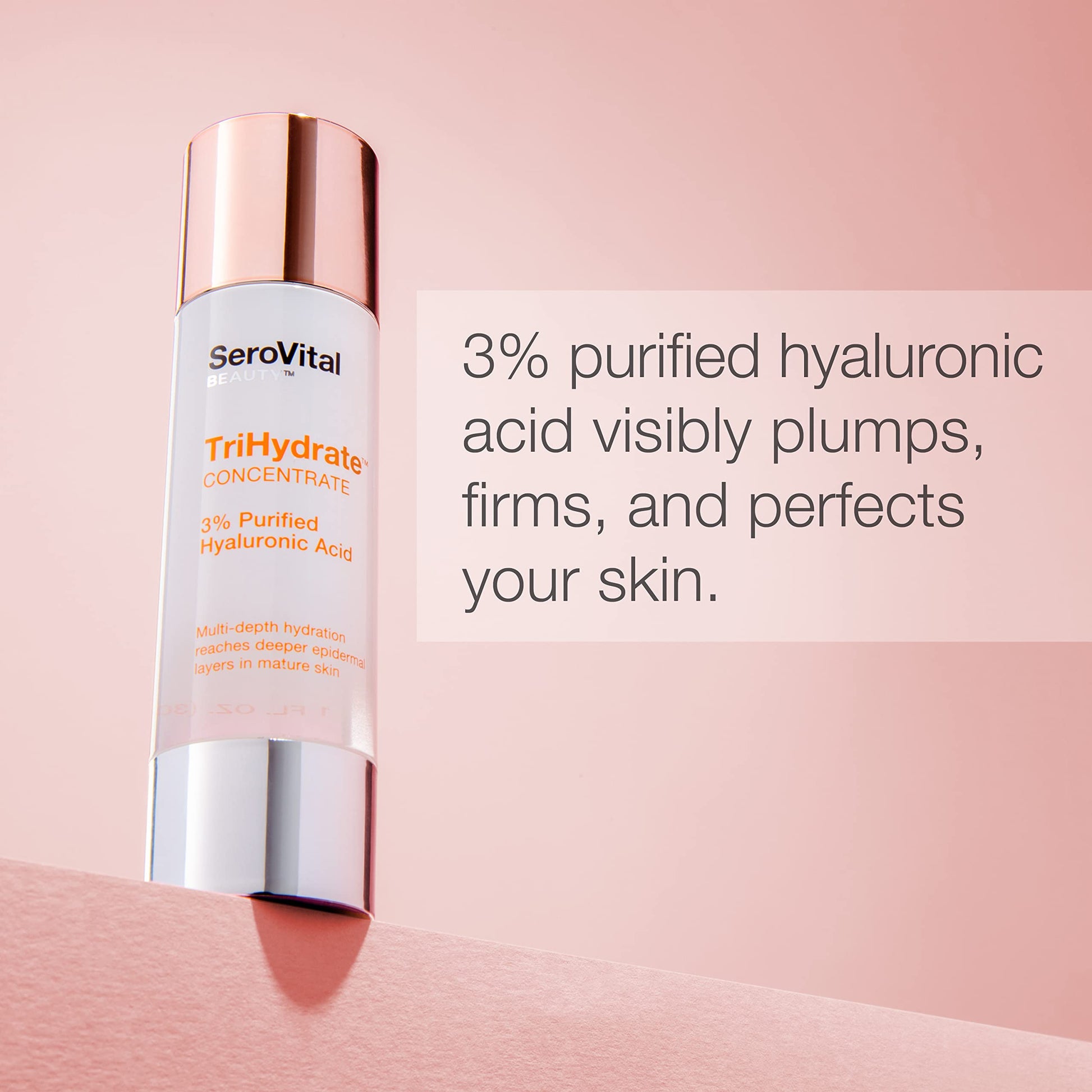 SeroVital Beauty TriHydrate Concentrate - 3% Hyaluronic Acid - 3 Forms - Anti Aging Serovital