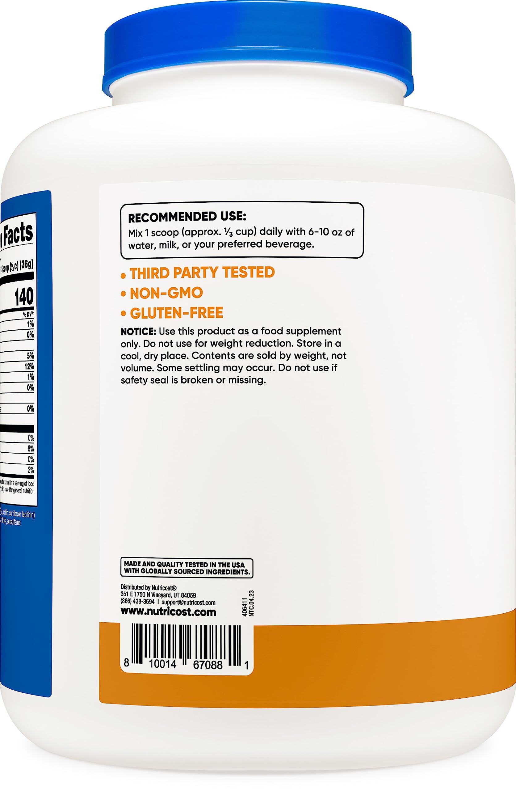 Nutricost Whey Protein Isolate (Salted Caramel, 5LBS) Nutricost