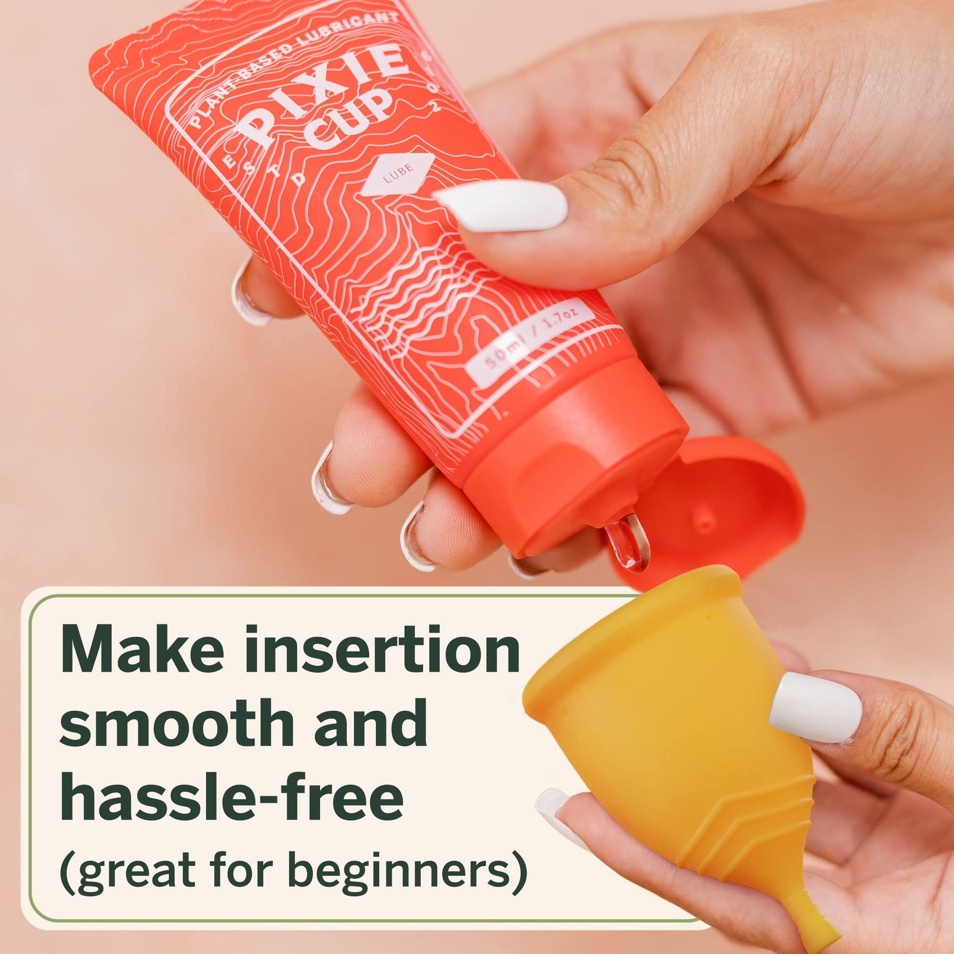 Pixie Cup Menstrual Kit - Best Period Cup Starter Kit - 2 Cups, Wash, 20 Wipes, Lube, Public Pixie Cup