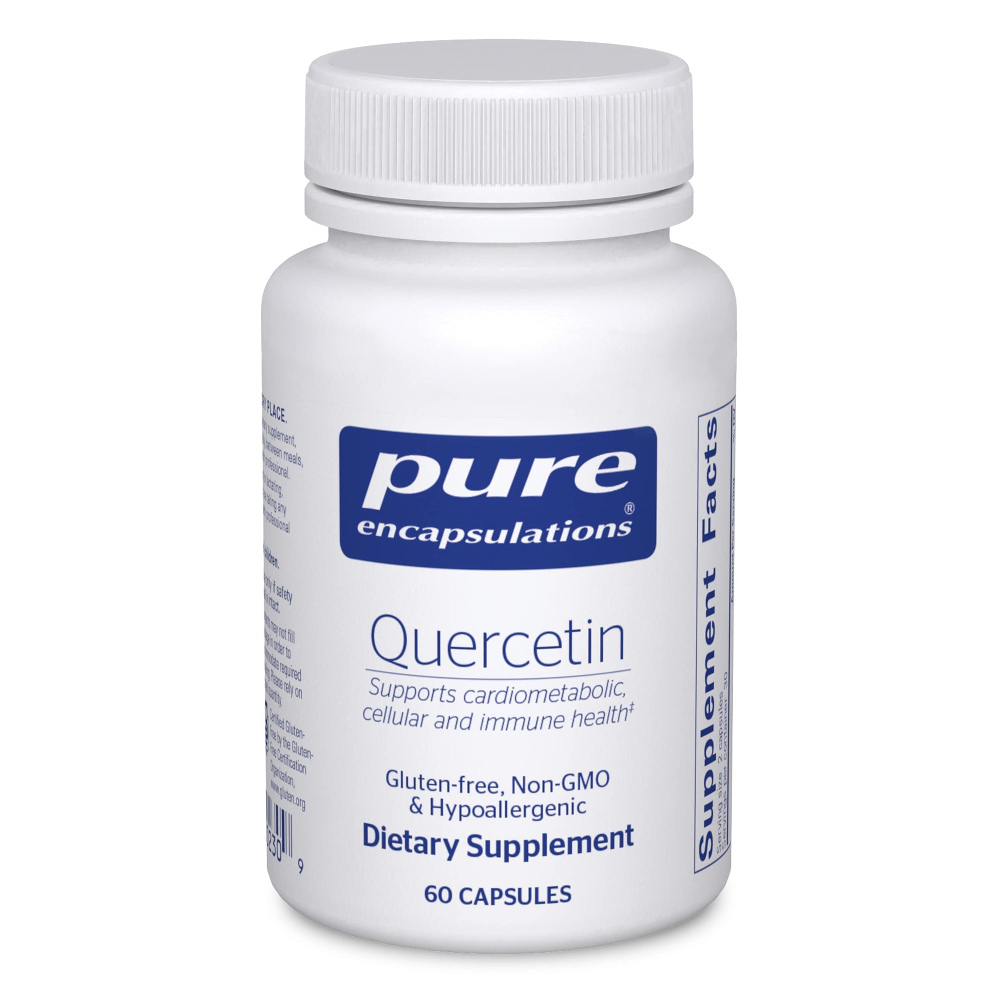 Pure Encapsulations Quercetin - Supplement with Bioflavonoids - 60 Caps