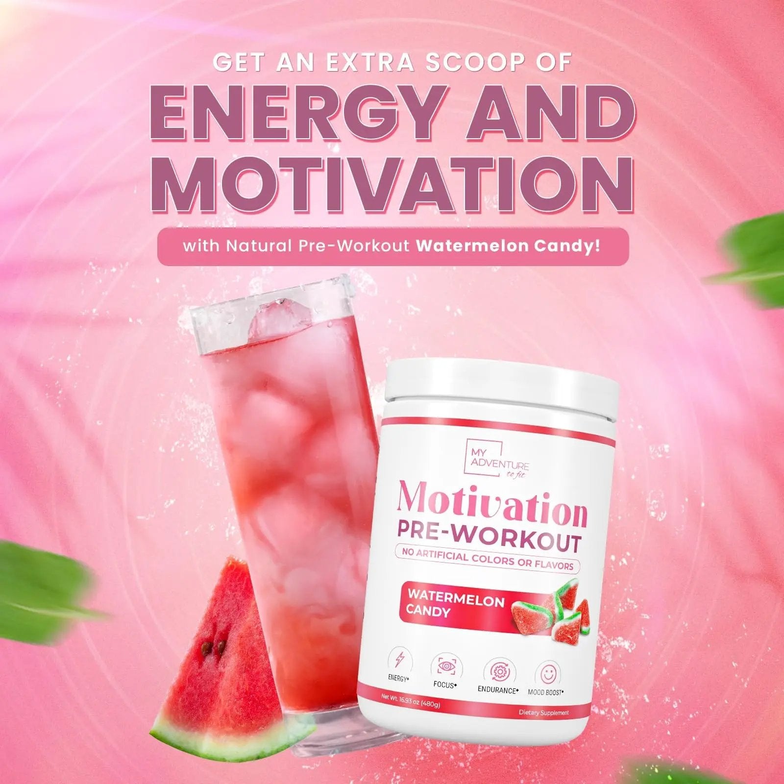 Pre Workout Powder for Men - Gluten Free Preworkout with Creatine for Muscle Endurance My Adventure to Fit