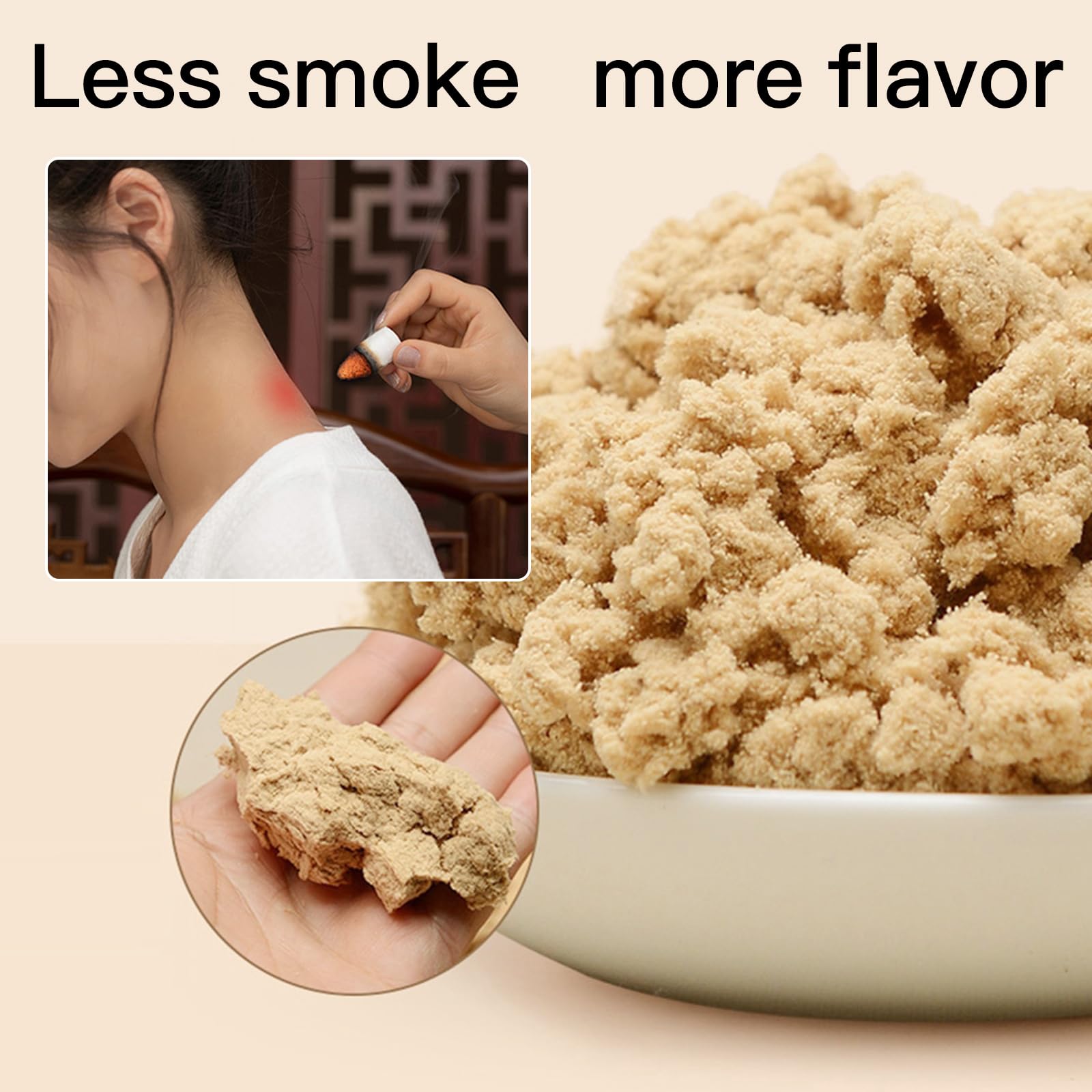 Moxibustion Smokeless Moxa Warm Chinese Medicine Stick Mugwort Roll Mugwort Stick (2.6cm) Pumei