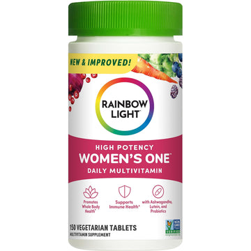 Rainbow Light Womens One High-Potency Daily Multivitamin, Womens Multivitamin 
