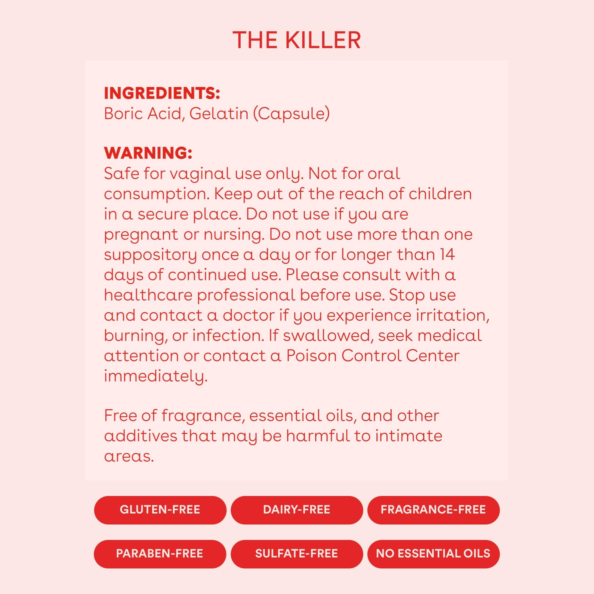 Love Wellness pH Balancing Cleanser & The Killer | Boric Acid Suppositories & Feminine Wash Love Wellness