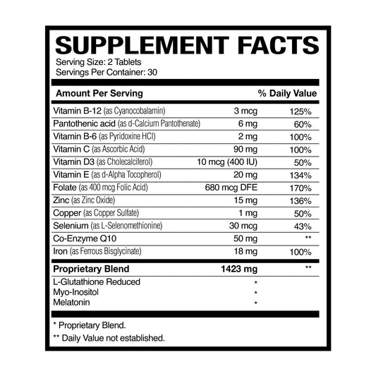 FertilKey-F Forte | Women's Fertility Blend | CoQ10, Myo-Inositol, Iron, Selenium | Boosts Fertility