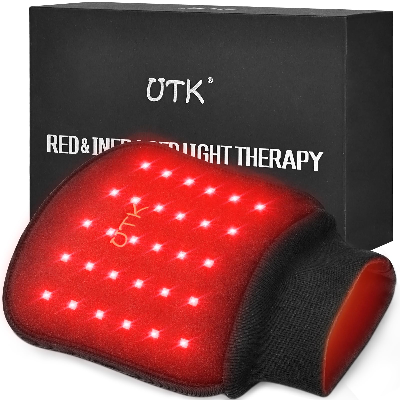 UTK Red Light Therapy Glove for Hands, Double-Sided Infrared Light Therapy Device for Finger