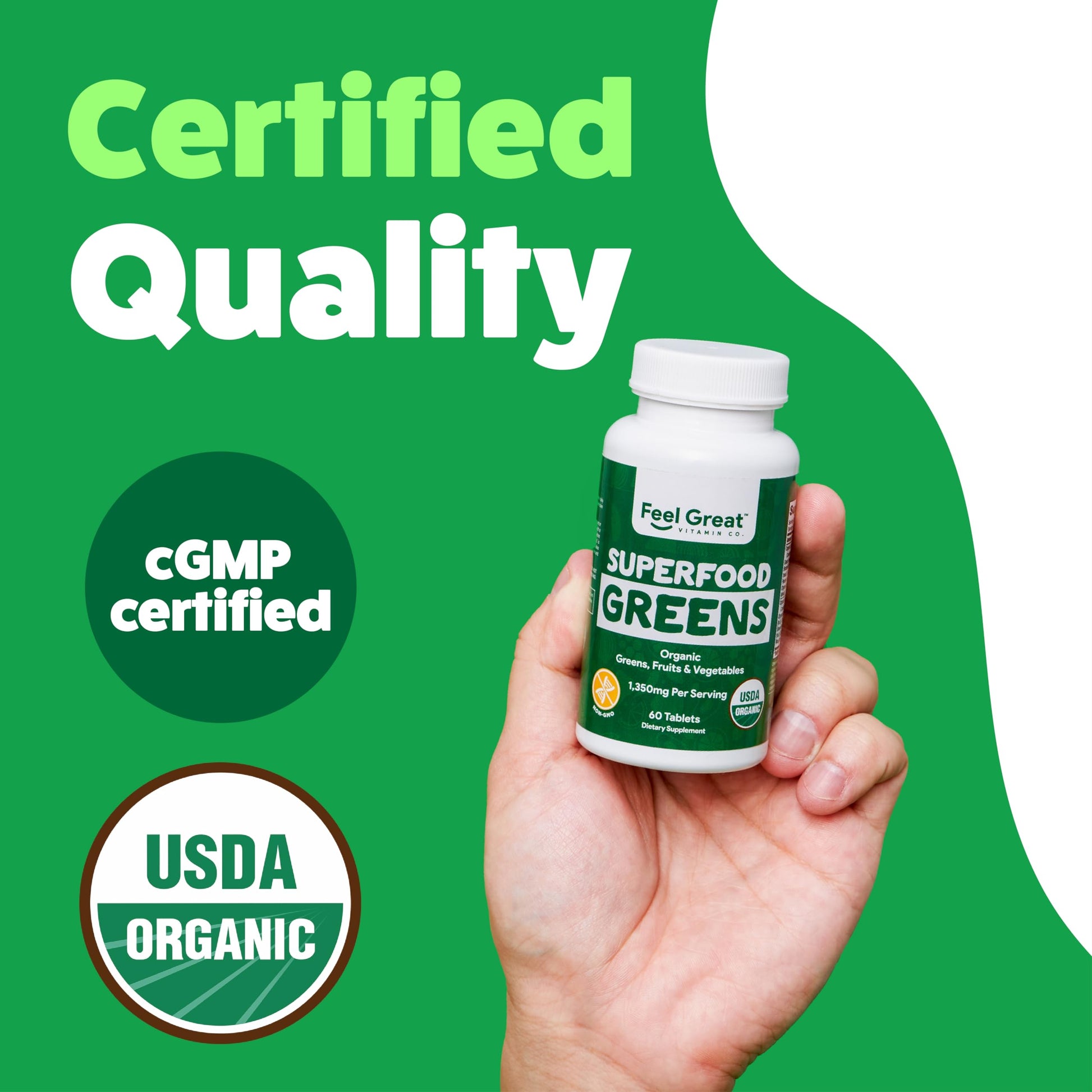 Superfood Greens by Feel Great Vitamin Co. | Organic Greens, Fruits and Veggies The Feel Great Vitamin Company