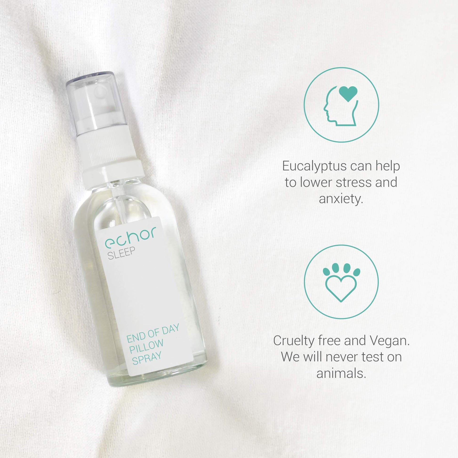Echor Sleep Pillow Spray. Long Lasting Room Mist/Pillow Mist, Natural Sleep Aid 100% Pure Blend Echor