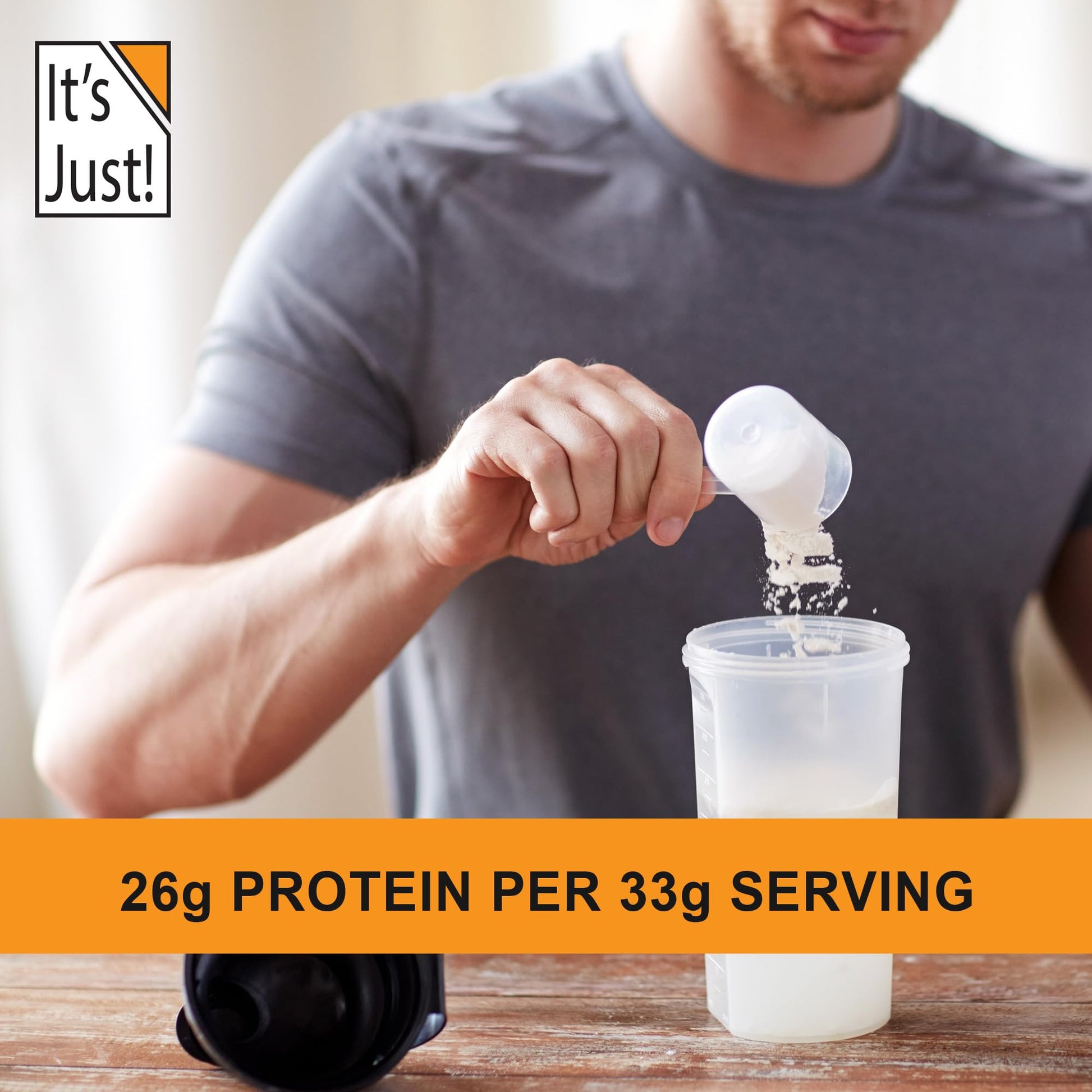 It's Just! - 100% Whey Protein Concentrate, Made in USA, Premium WPC-80, No Added It's Just!