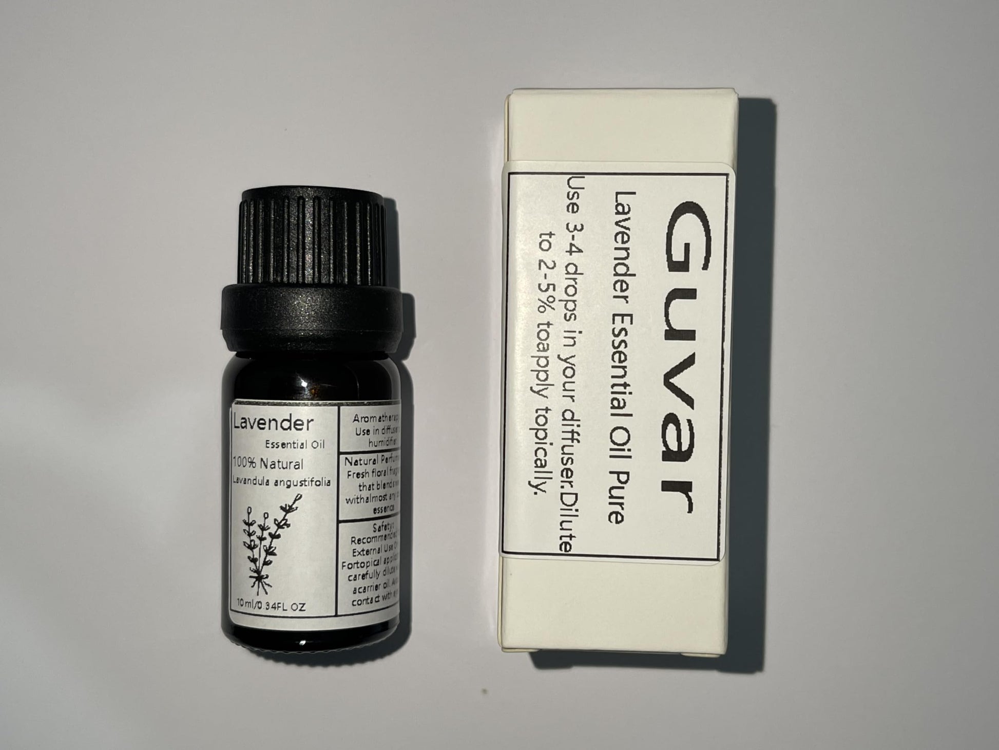 Guvar Lavender Essential Oil Pure for Diffuser for Aromatherapy and Home 100% Pure Natural Extraction Guvar