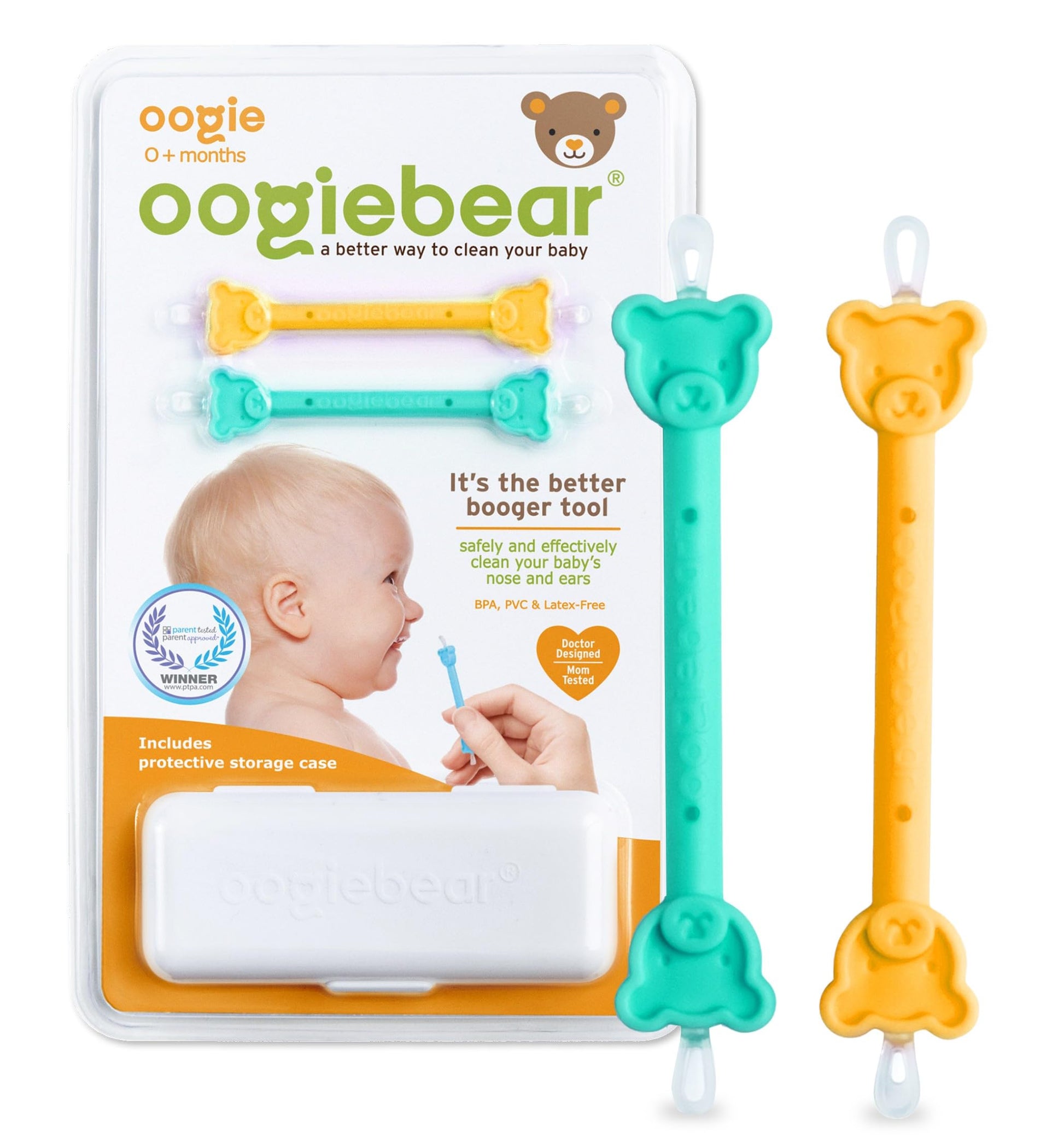 oogiebear - Nose and Ear Gadget. Safe, Easy Nasal Booger and Ear Cleaner oogiebear