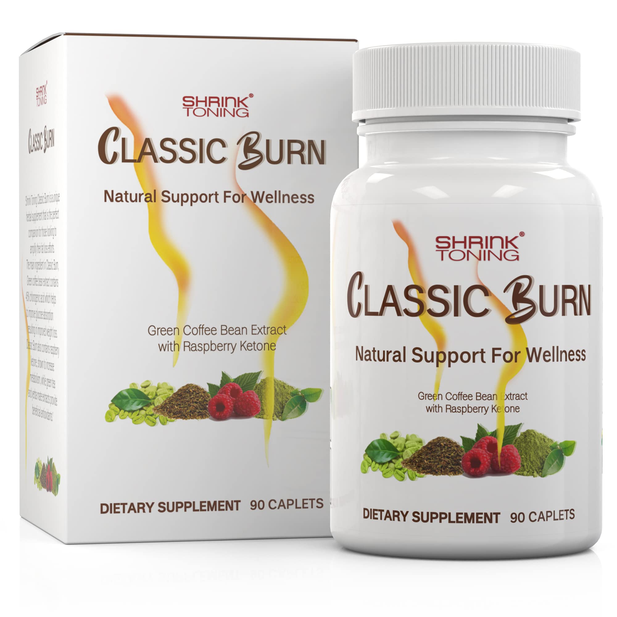 shrink Classic Burn - Pure Green Coffee Bean Extract and Raspberry Ketones with 45% 