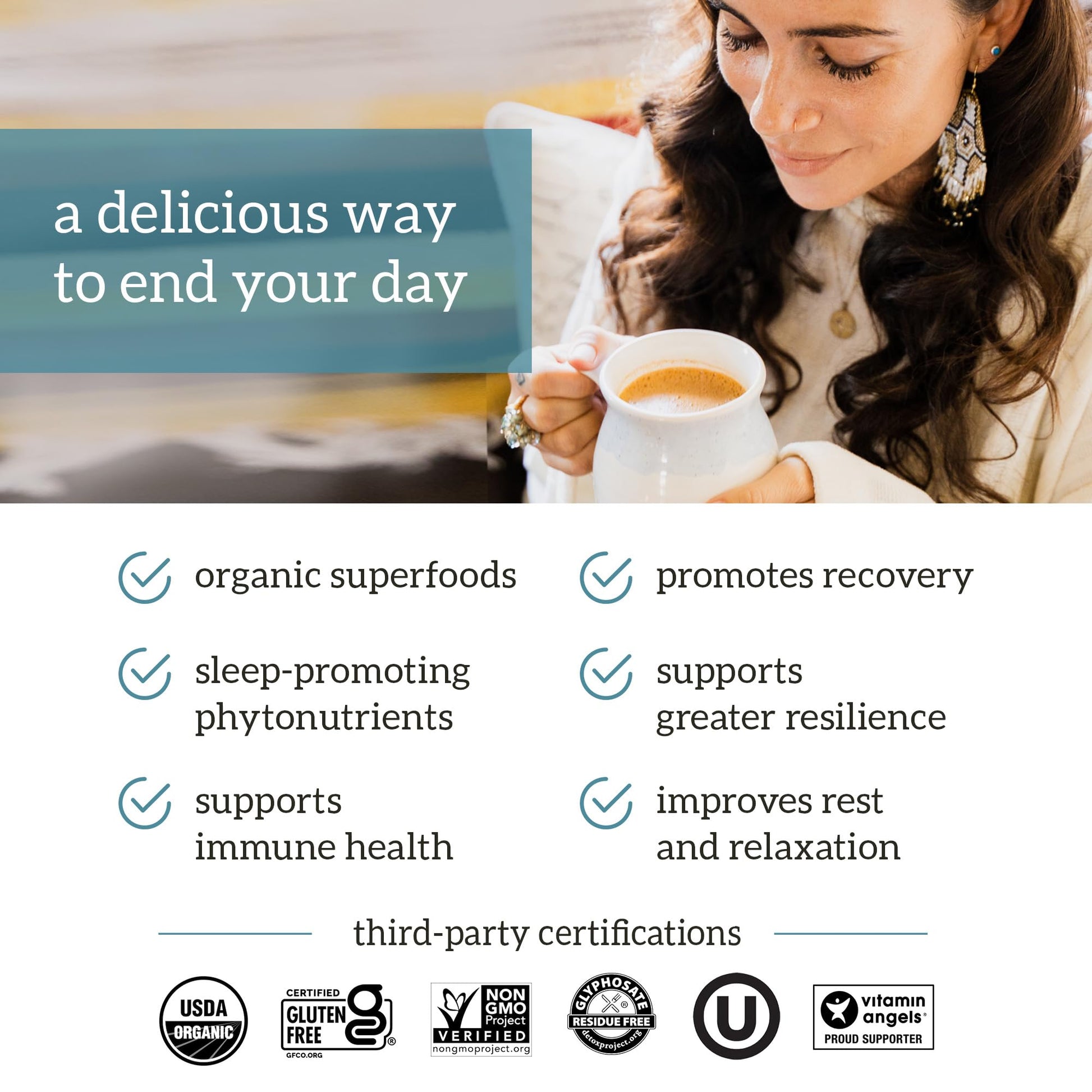 Organifi Sunrise to Sunset Power Box (9.5 Oz. Each) - Organic Superfood Powder Organifi