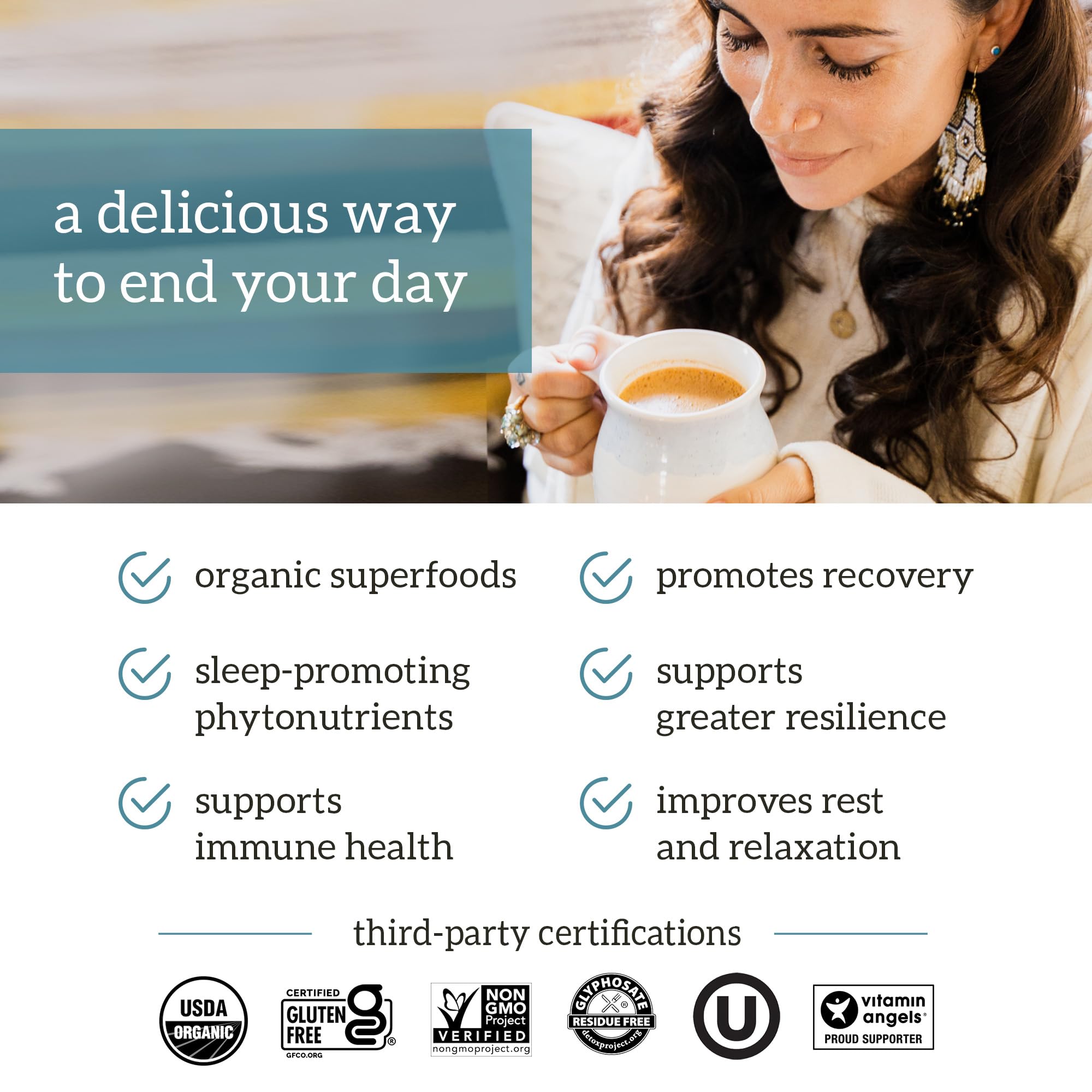 Organifi Sunrise to Sunset Power Box (9.5 Oz. Each) - Organic Superfood Powder Organifi