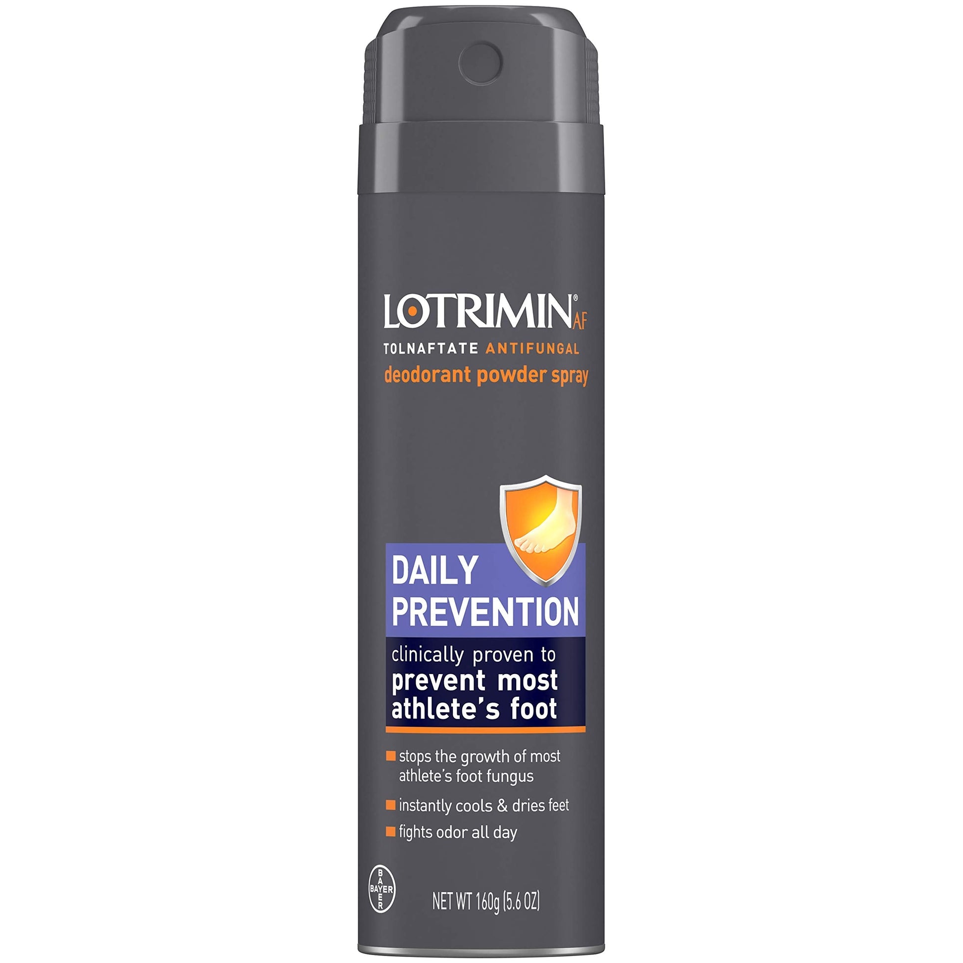 Lotrimin AF Athlete's Foot Daily Prevention Deodorant Powder Spray Lotrimin