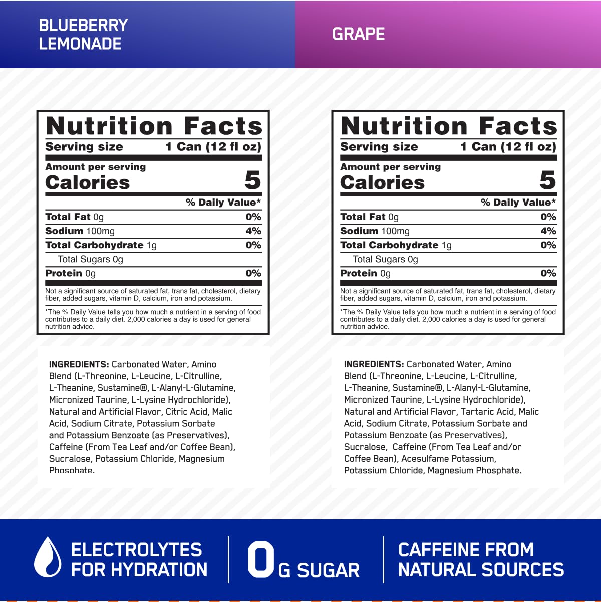 Optimum Nutrition Amino Energy Sparkling Hydration Drink, Electrolytes, Caffeine, Amino Optimum Nutrition