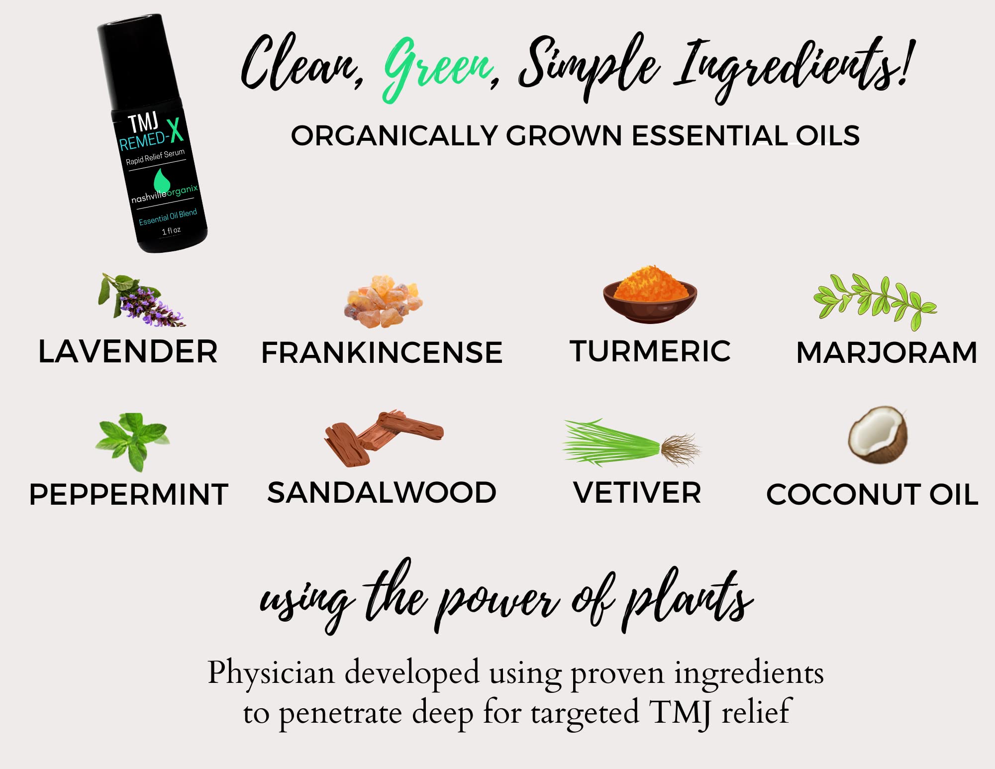 Dr. A's TMJ Remed-X Rapid Relief Serum | Deep Muscle & Jaw Tension Essential Oil Cream Doctor Angela Essential