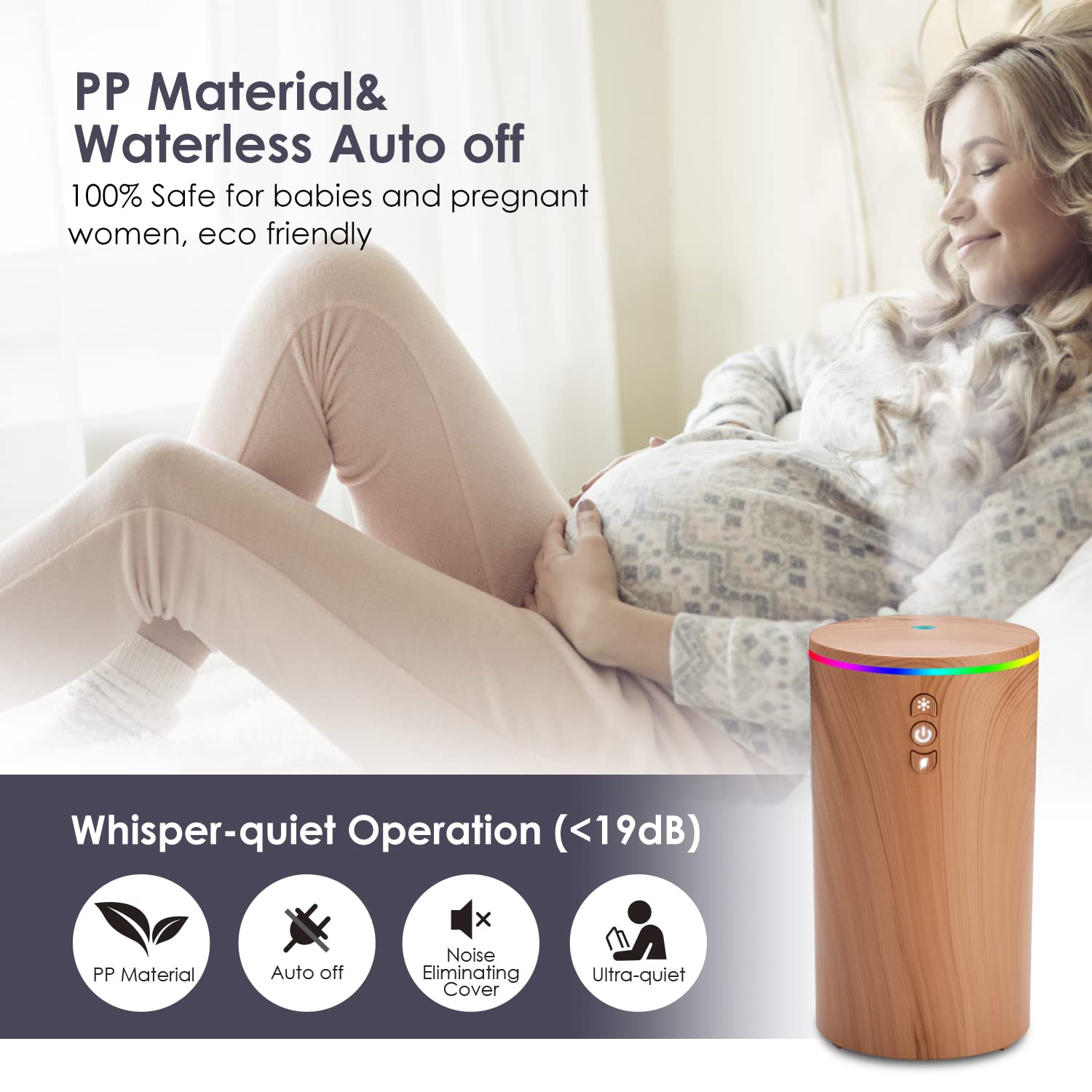 Car Diffuser, USB Essential Oil Diffuser Ultrasonic Car Humidifier Aromatherapy Diffusers hcjylly