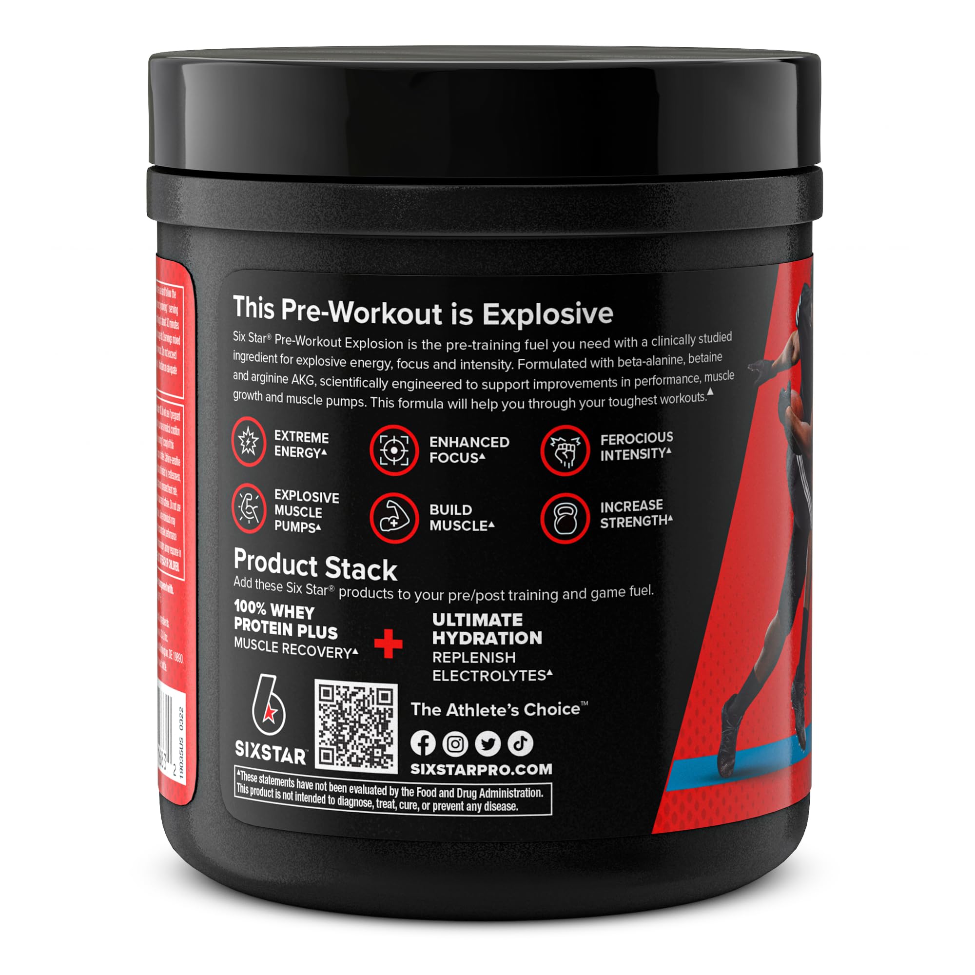 Six Star Pre Workout PreWorkout Explosion | Pre Workout Powder for Men & Women Six Star