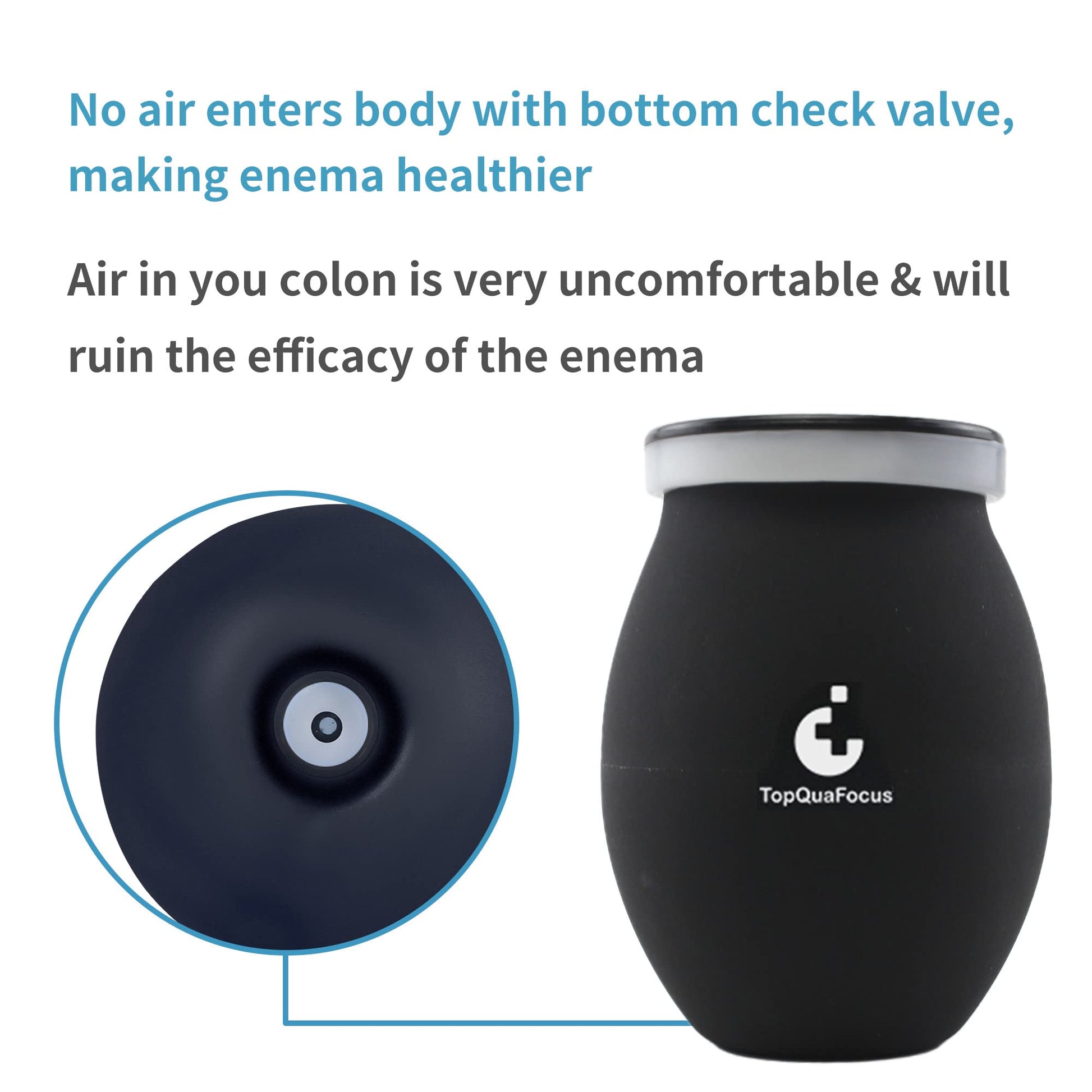 TopQuaFocus 14.5OZ Large Enema Bulb Kit Douche Bulb for Men Women Colon Cleaning Feminine TopQuaFocus