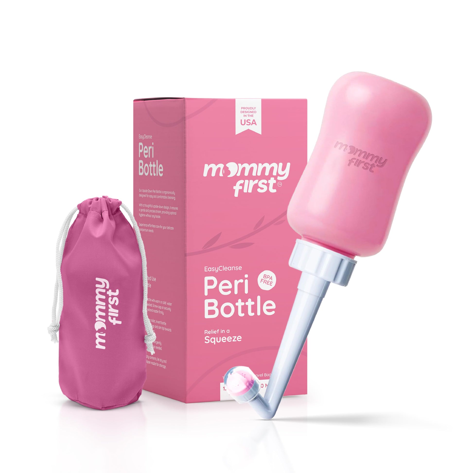 Peri Bottle for Postpartum Care from Mommy First™ | Upside Down Bottle for Perineal Cleansing and Recovery