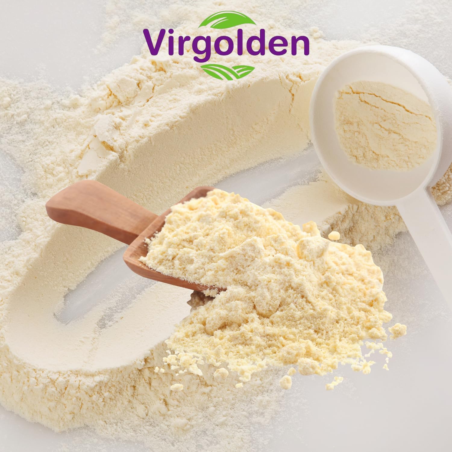 Pea Protein Powder 1kg 80% Pure Plant Protein by Virgolden - Great for Smoothies, Shakes